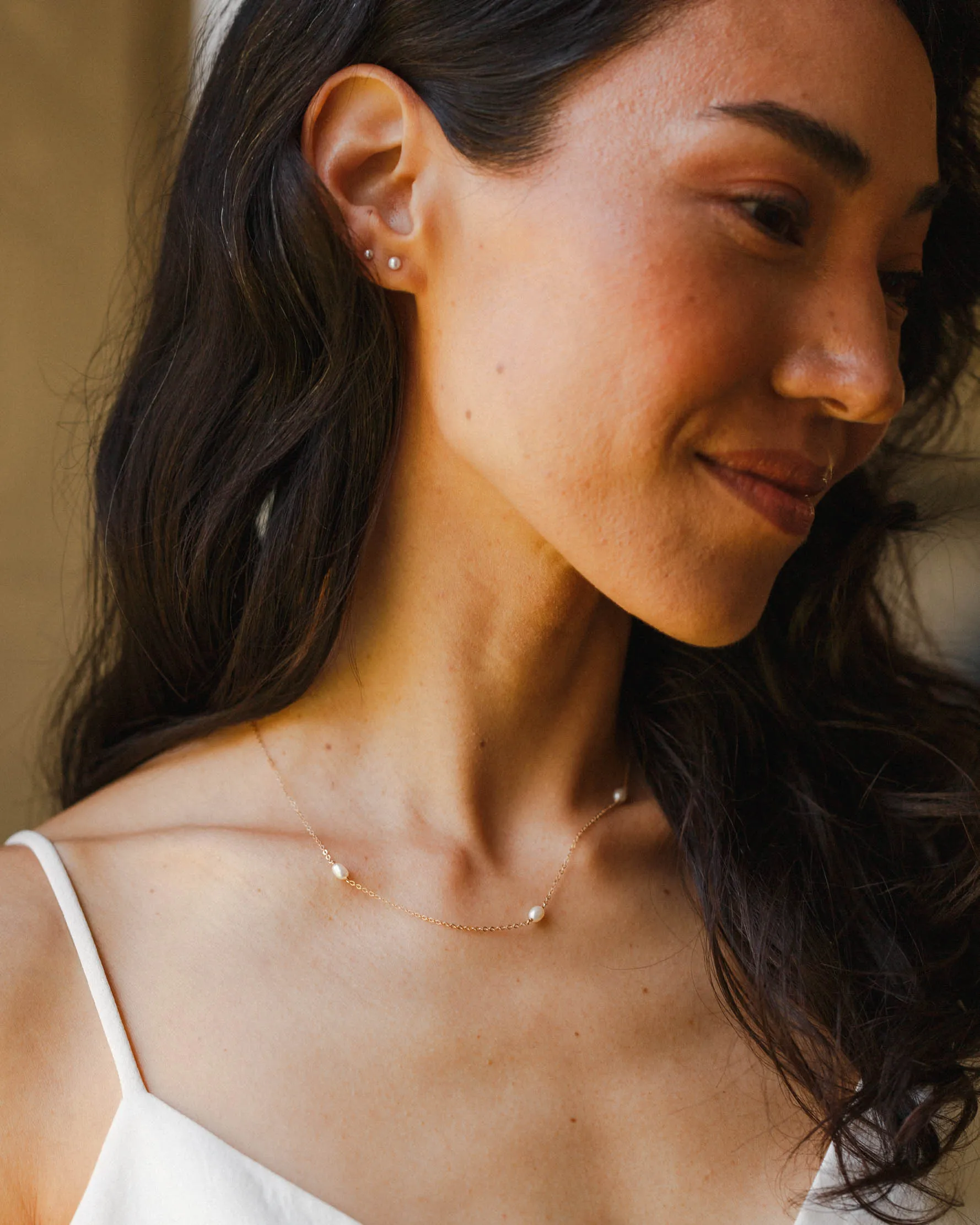 Trinity Pearl Necklace sold by GLDN product image thumbnail 3