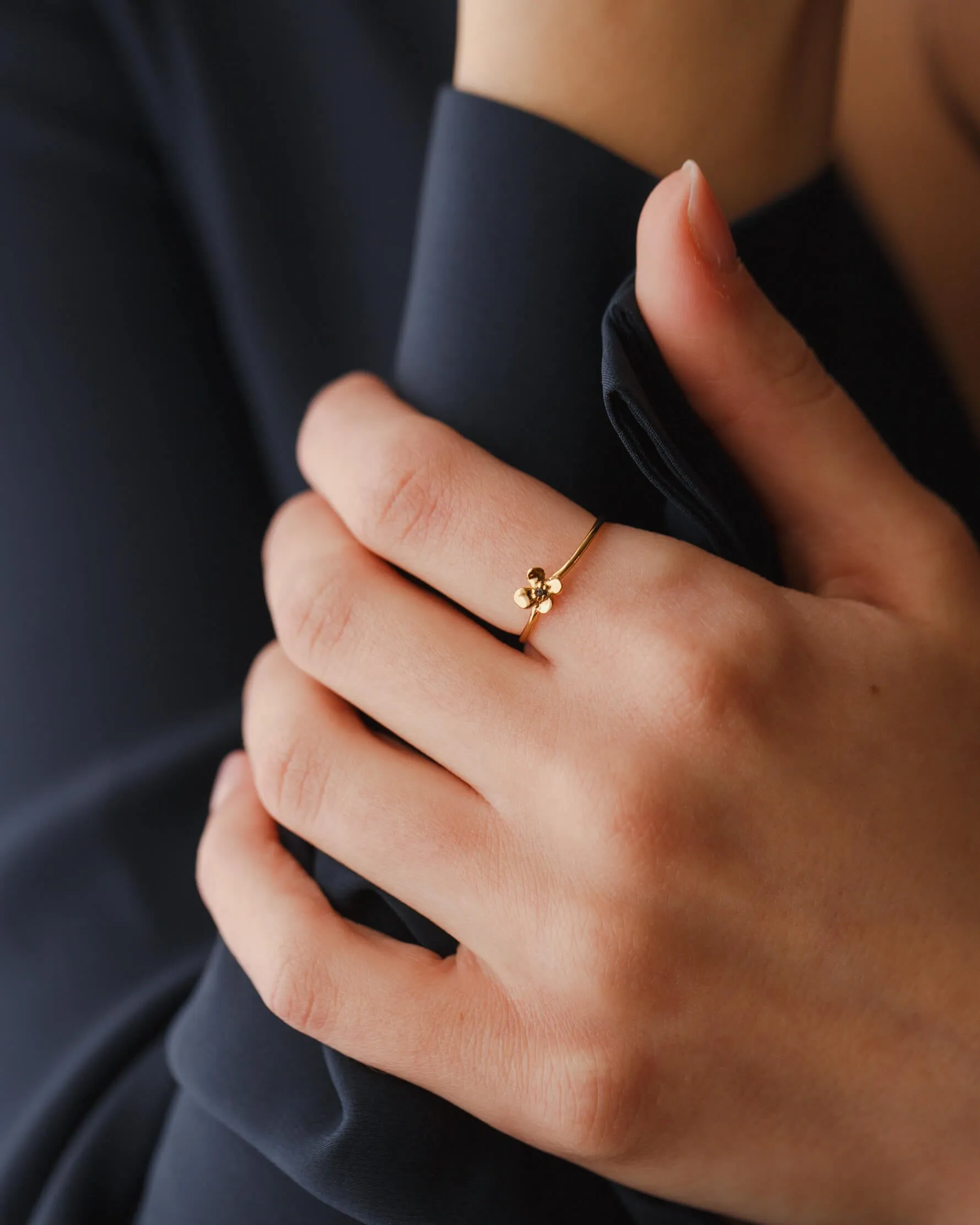 Midnight Blossom Ring sold by GLDN product image thumbnail 3