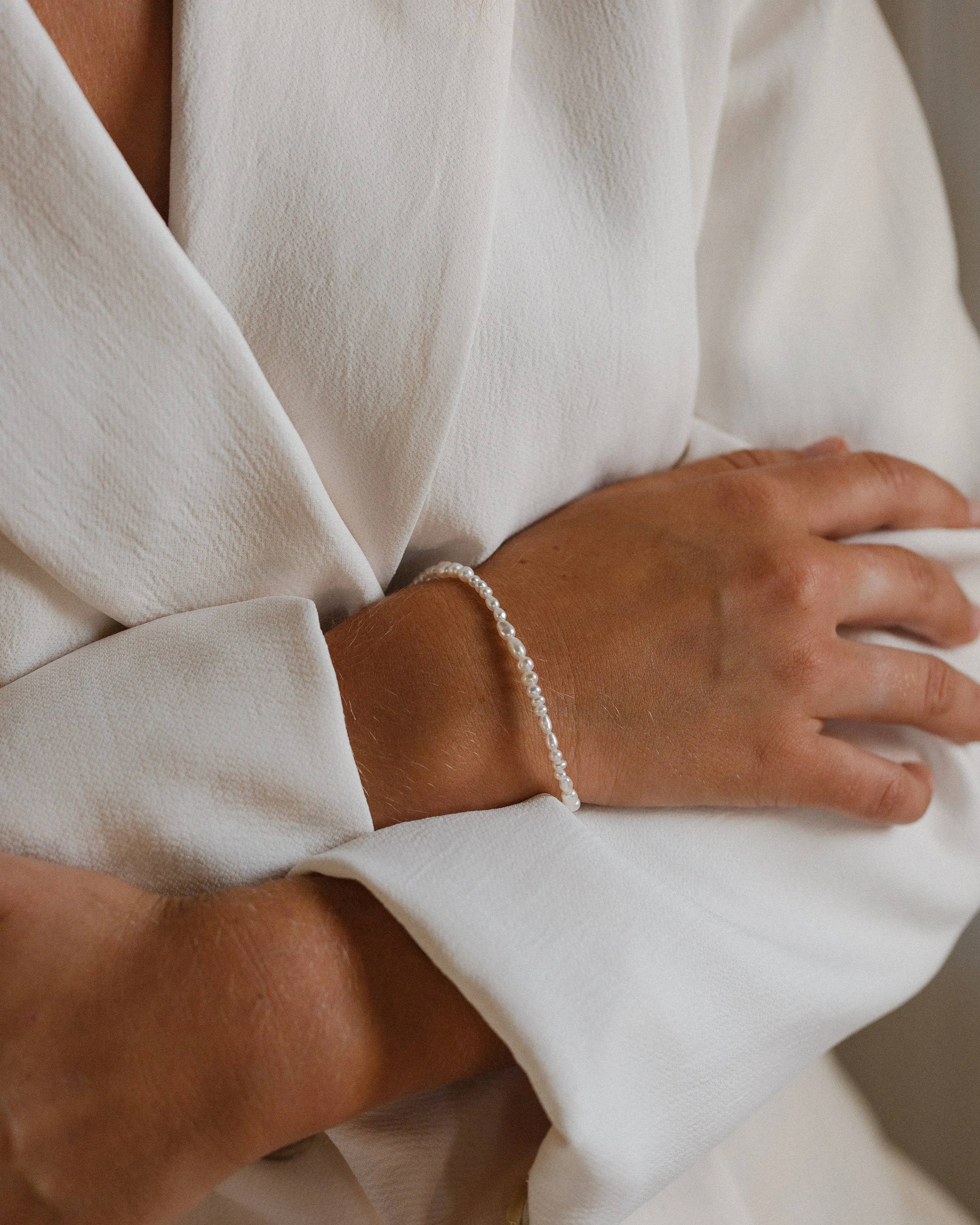 Organic Pearl Strand Bracelet sold by GLDN product image thumbnail 2