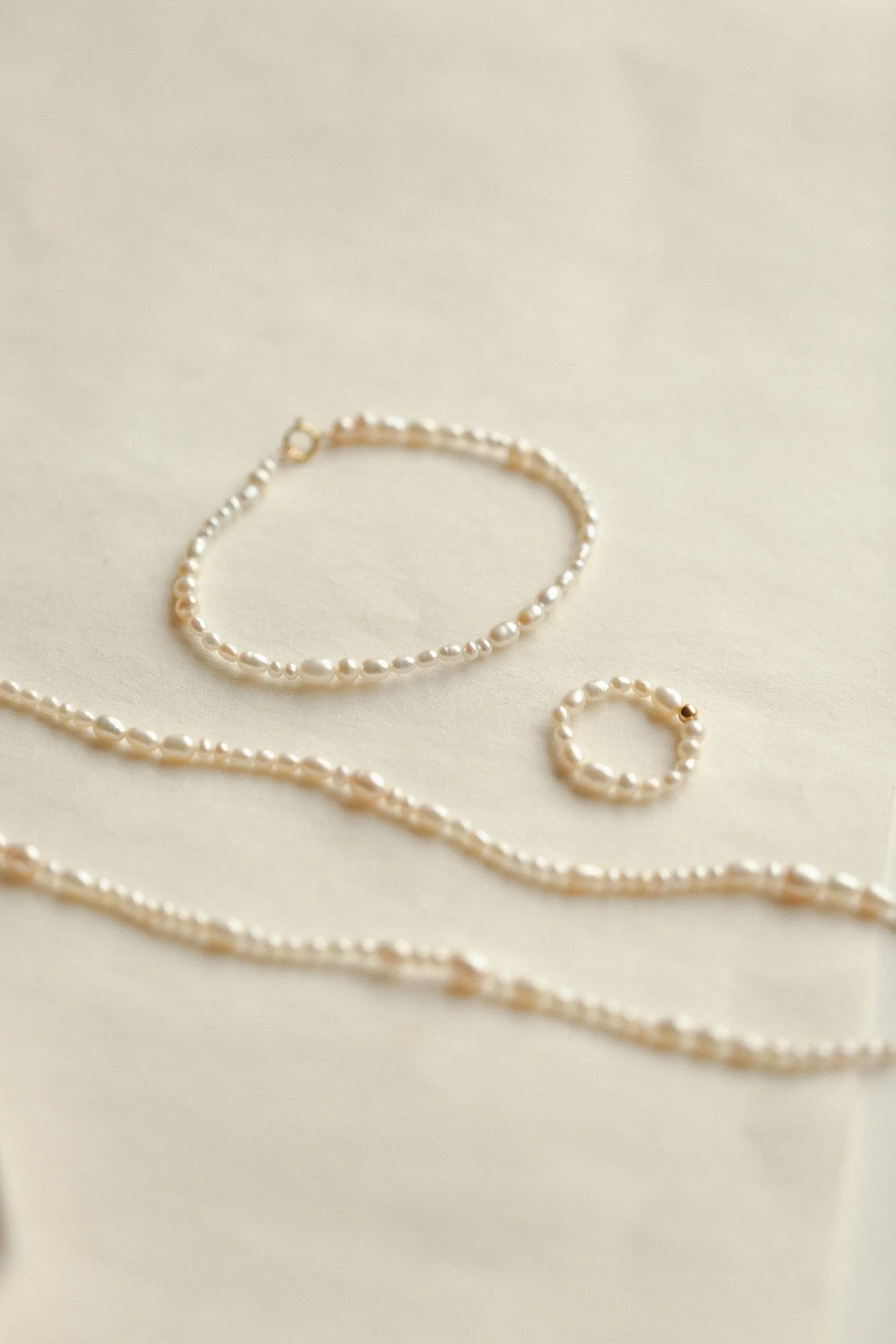 Organic Pearl Strand Bracelet sold by GLDN product image thumbnail 5