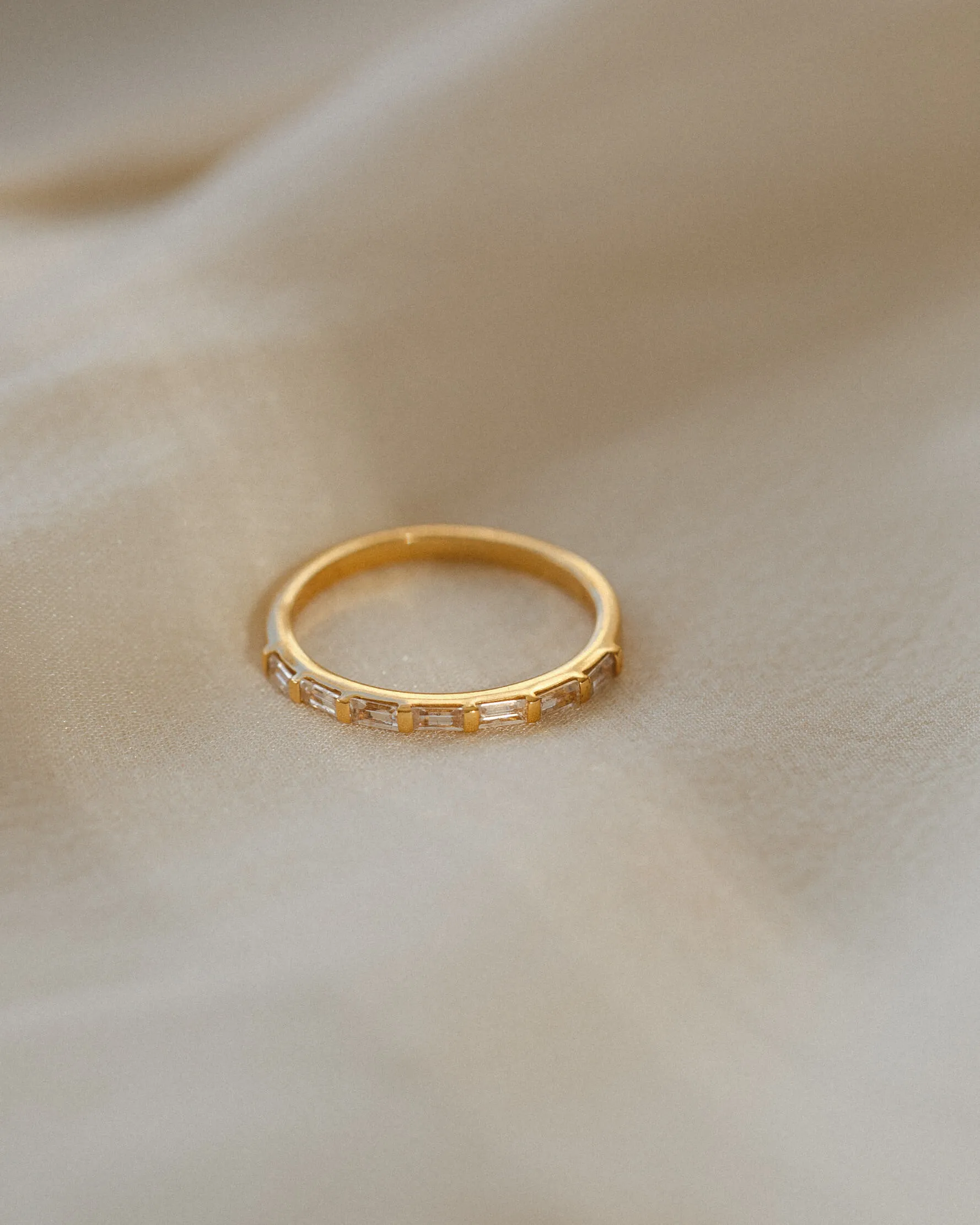 Deco White Sapphire Ring sold by GLDN product image thumbnail 5