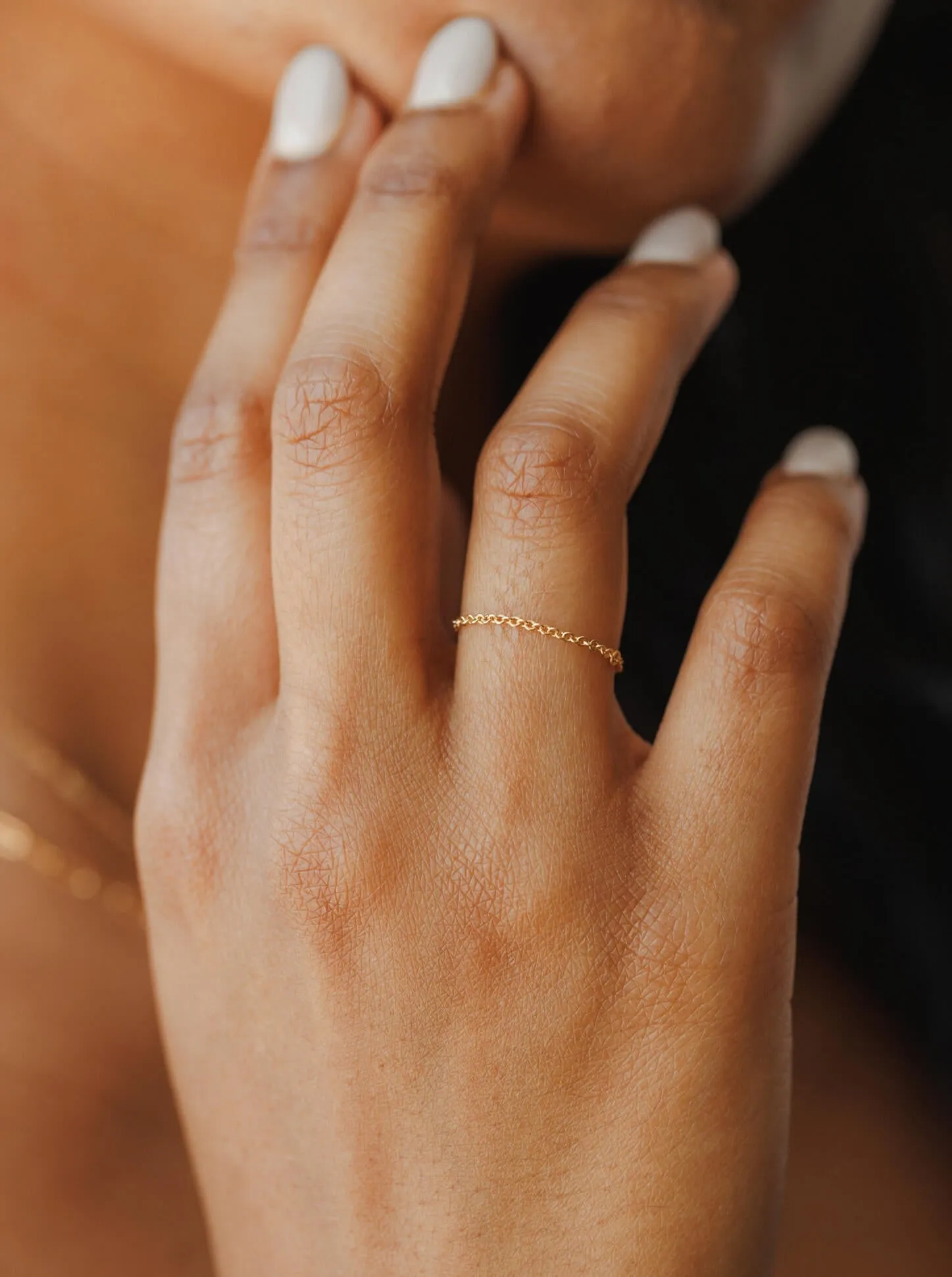 Dainty Chain Ring sold by GLDN