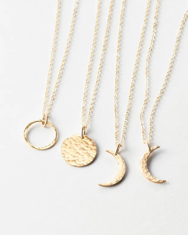 Lunar Phase Necklace sold by GLDN