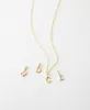Dainty Serif Initial Necklace sold by GLDN