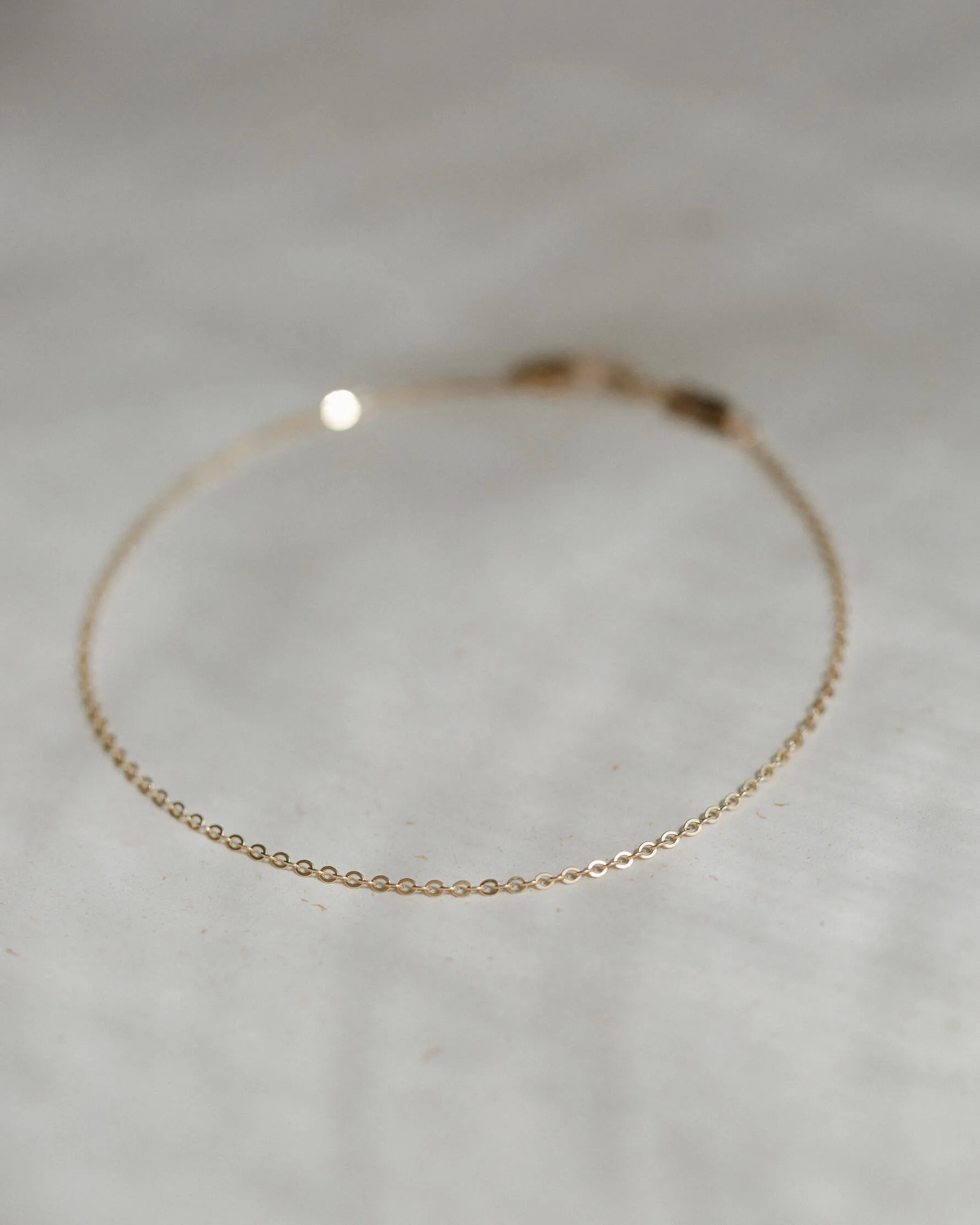Minimal Cable Chain Anklet sold by GLDN product image thumbnail 4