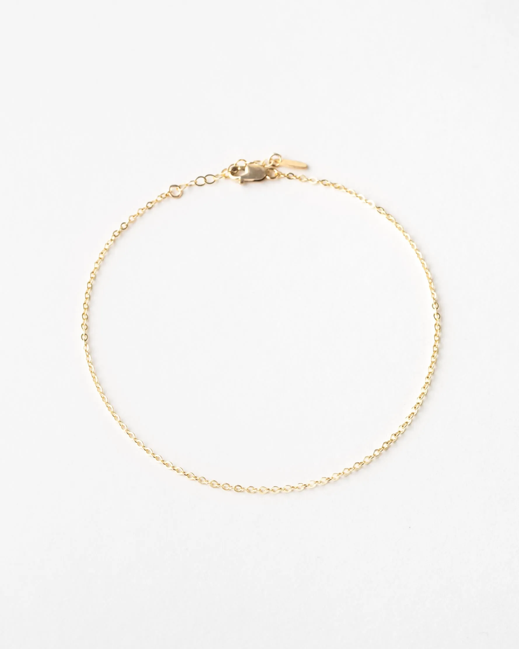 Minimal Cable Chain Anklet sold by GLDN