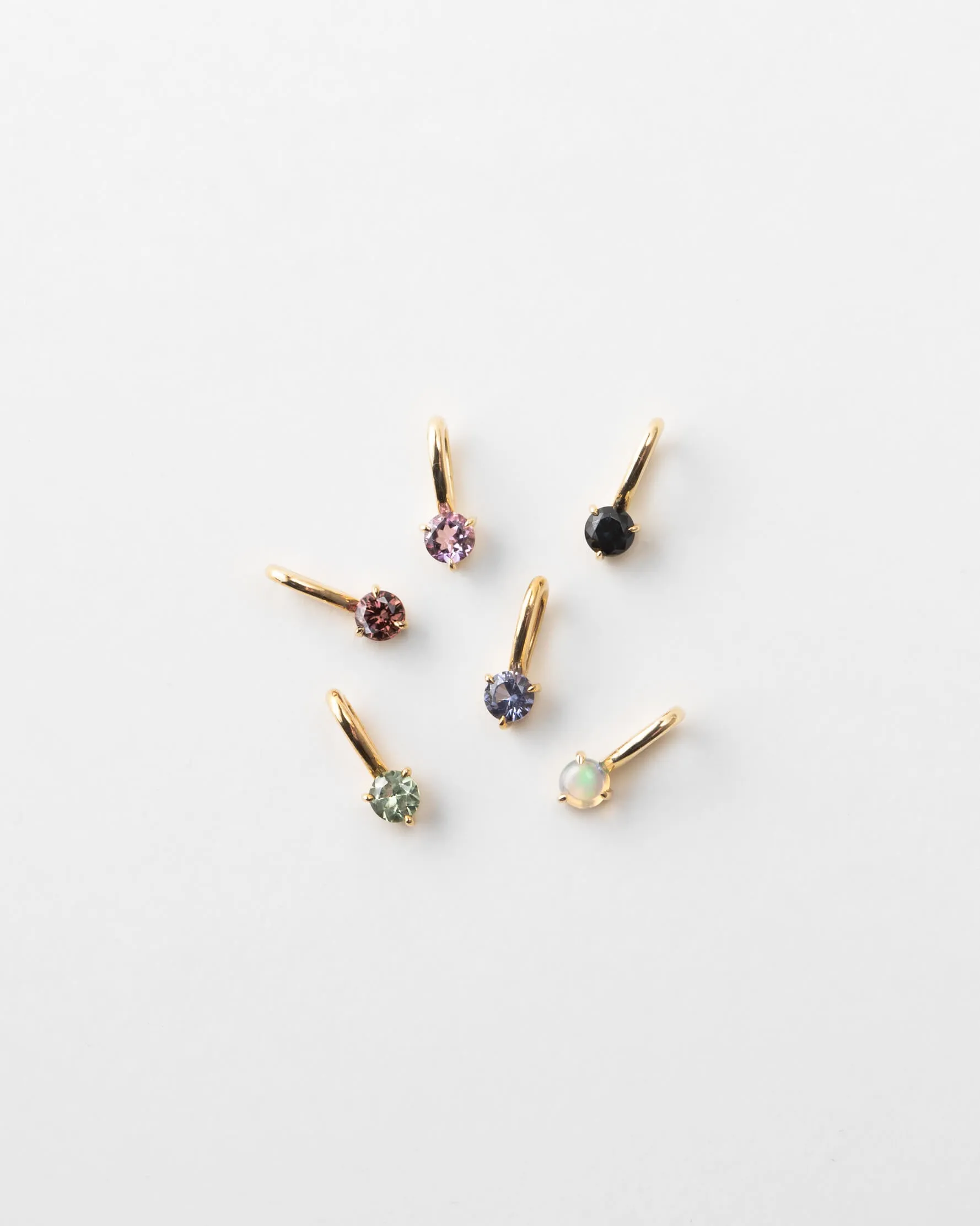 Extra Solid Gold Aura Birthstone Charm sold by GLDN