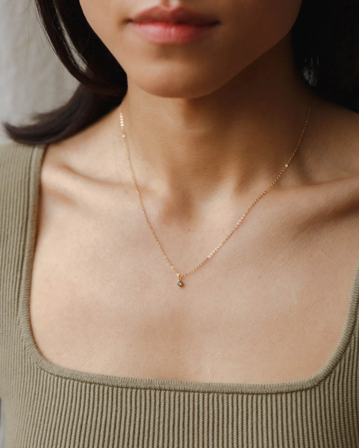 Extra Solid Gold Aura Birthstone Charm sold by GLDN product image thumbnail 2