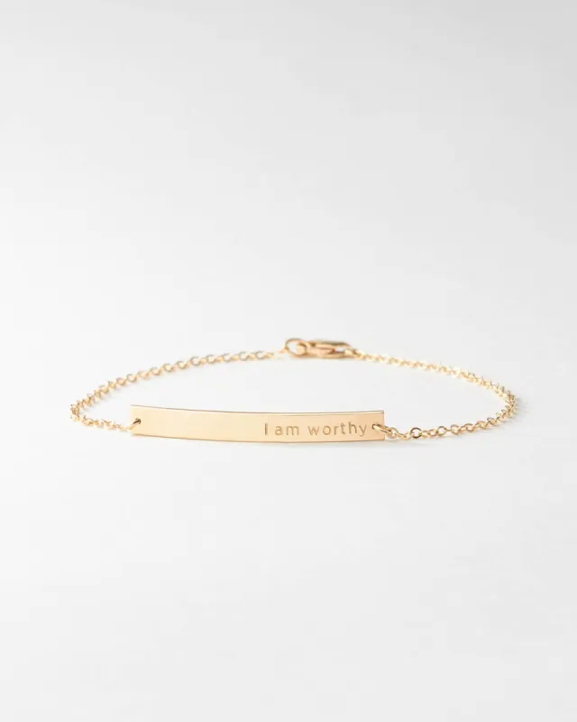 I Am Worthy Bracelet sold by GLDN
