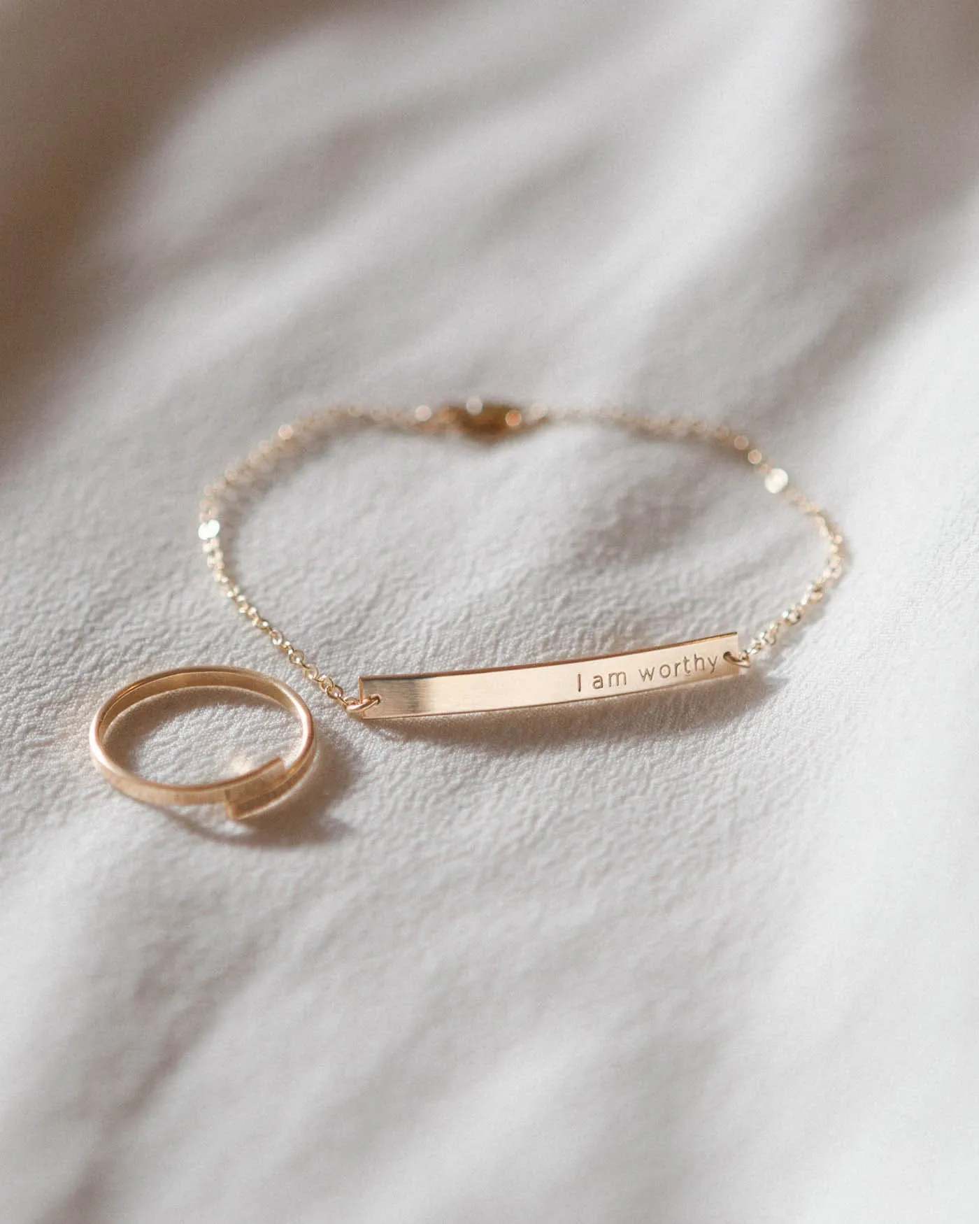 I Am Worthy Bracelet sold by GLDN product image thumbnail 3