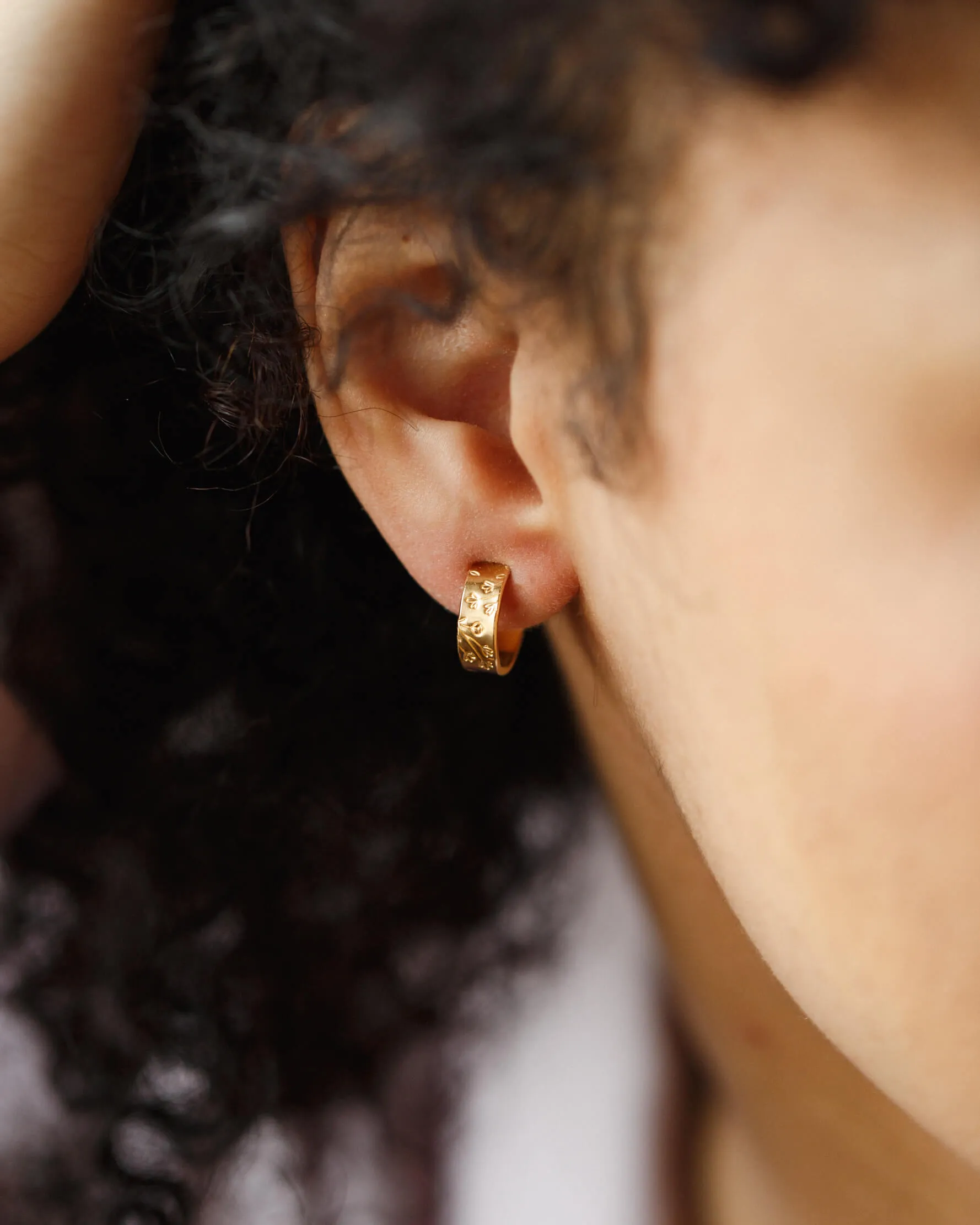 Mini Wildflower Hoops sold by GLDN