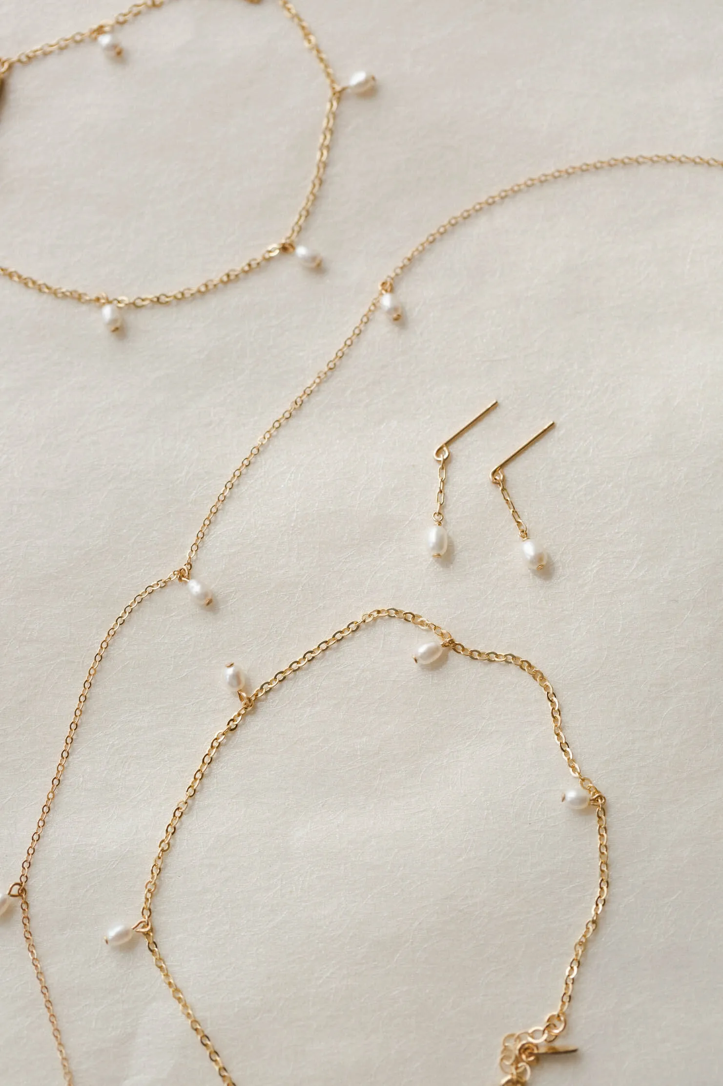 Pearl Droplet Necklace sold by GLDN product image thumbnail 4