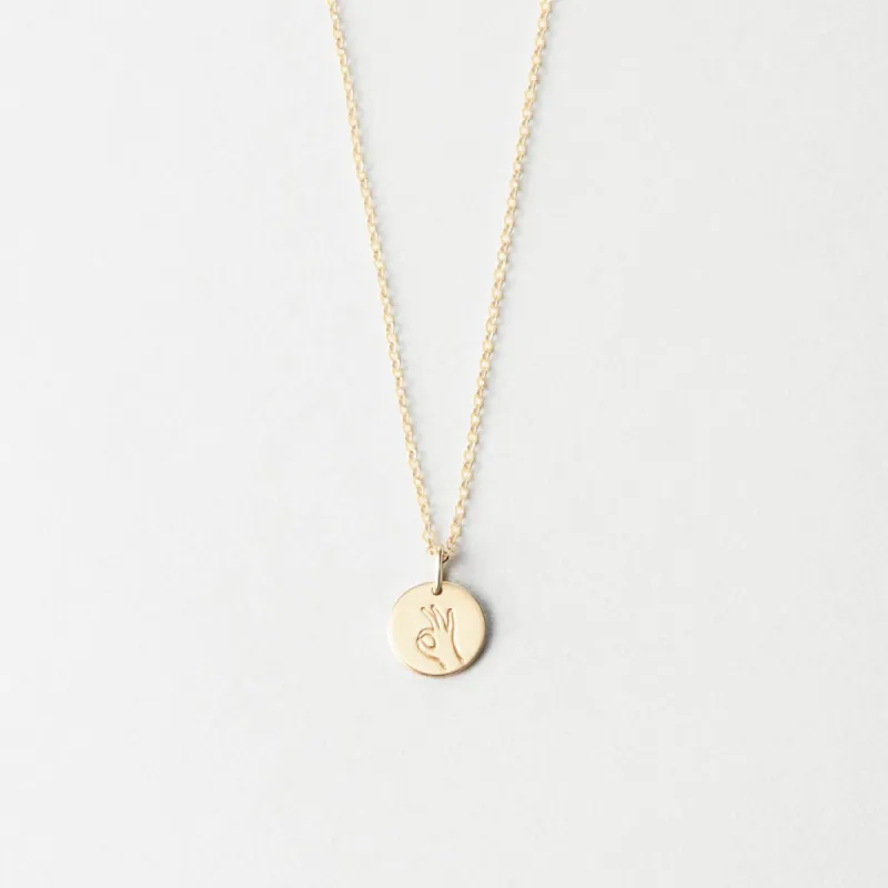 Okay Necklace sold by GLDN