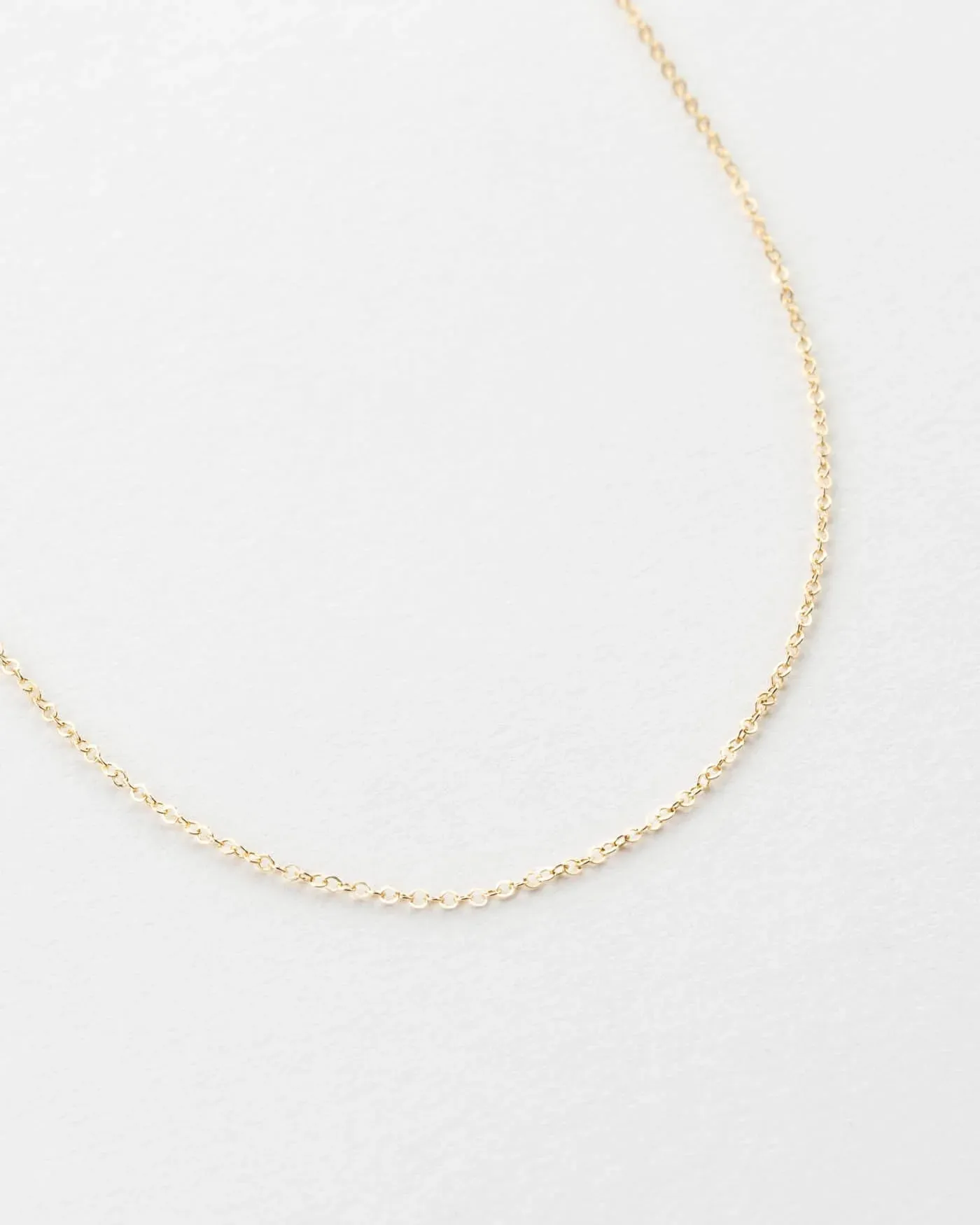 Solid Gold Fine Cable Chain sold by GLDN product image thumbnail 5