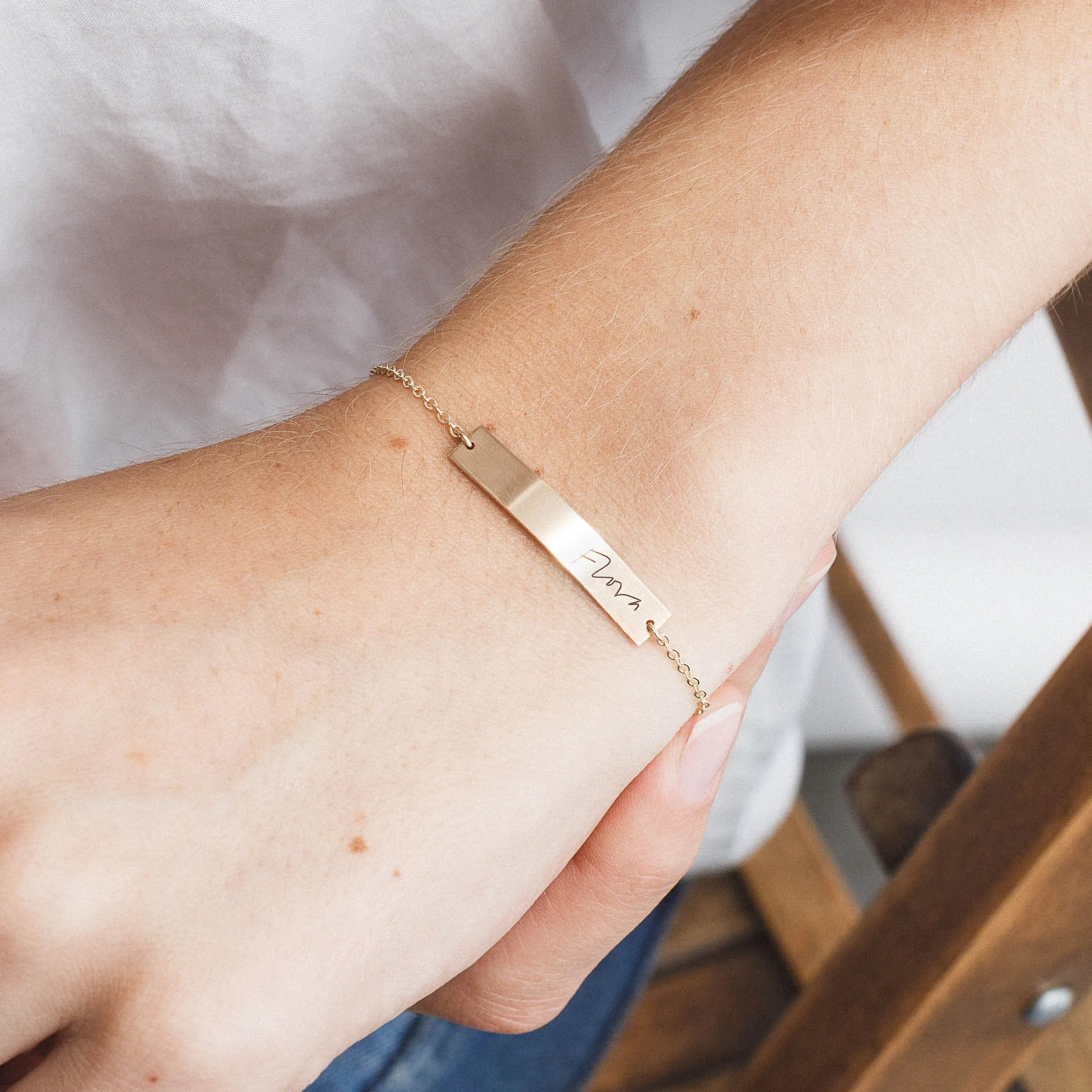 Handwriting Bracelet sold by GLDN product image thumbnail 5
