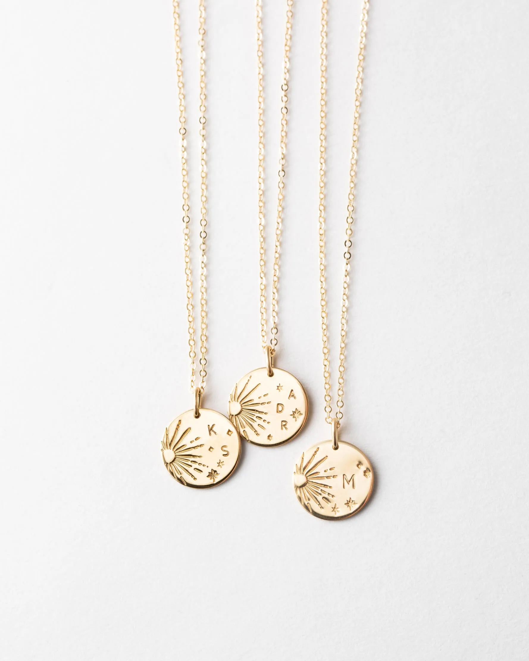 Galaxy Initial Necklace sold by GLDN