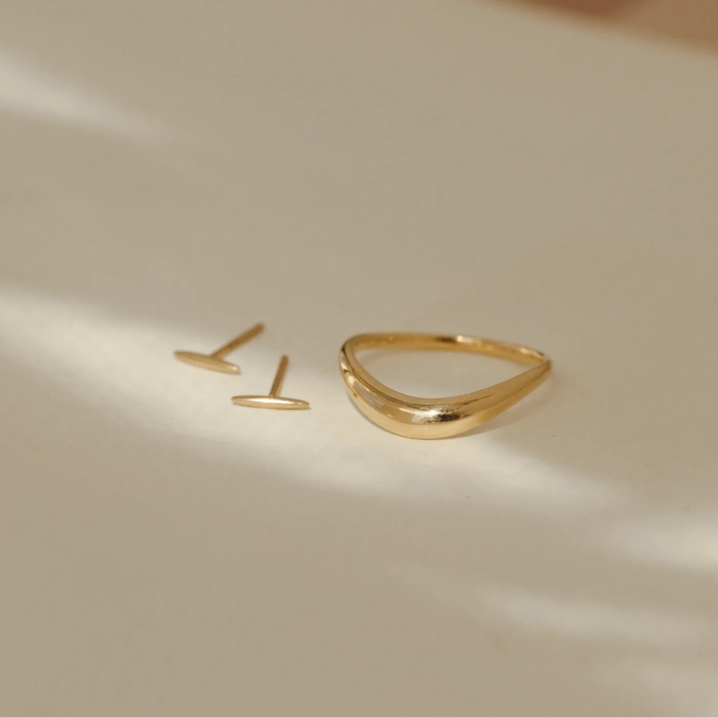 Fine Line Studs sold by GLDN product image thumbnail 4