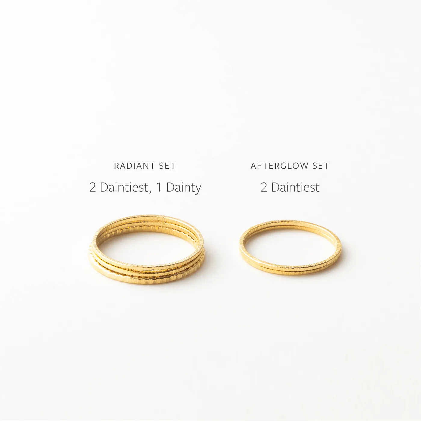 Golden Hour Stacking Rings sold by GLDN product image thumbnail 5