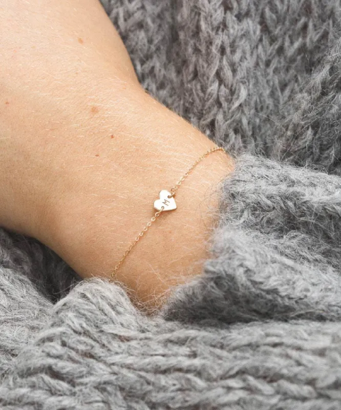 Frankie Heart Bracelet sold by GLDN