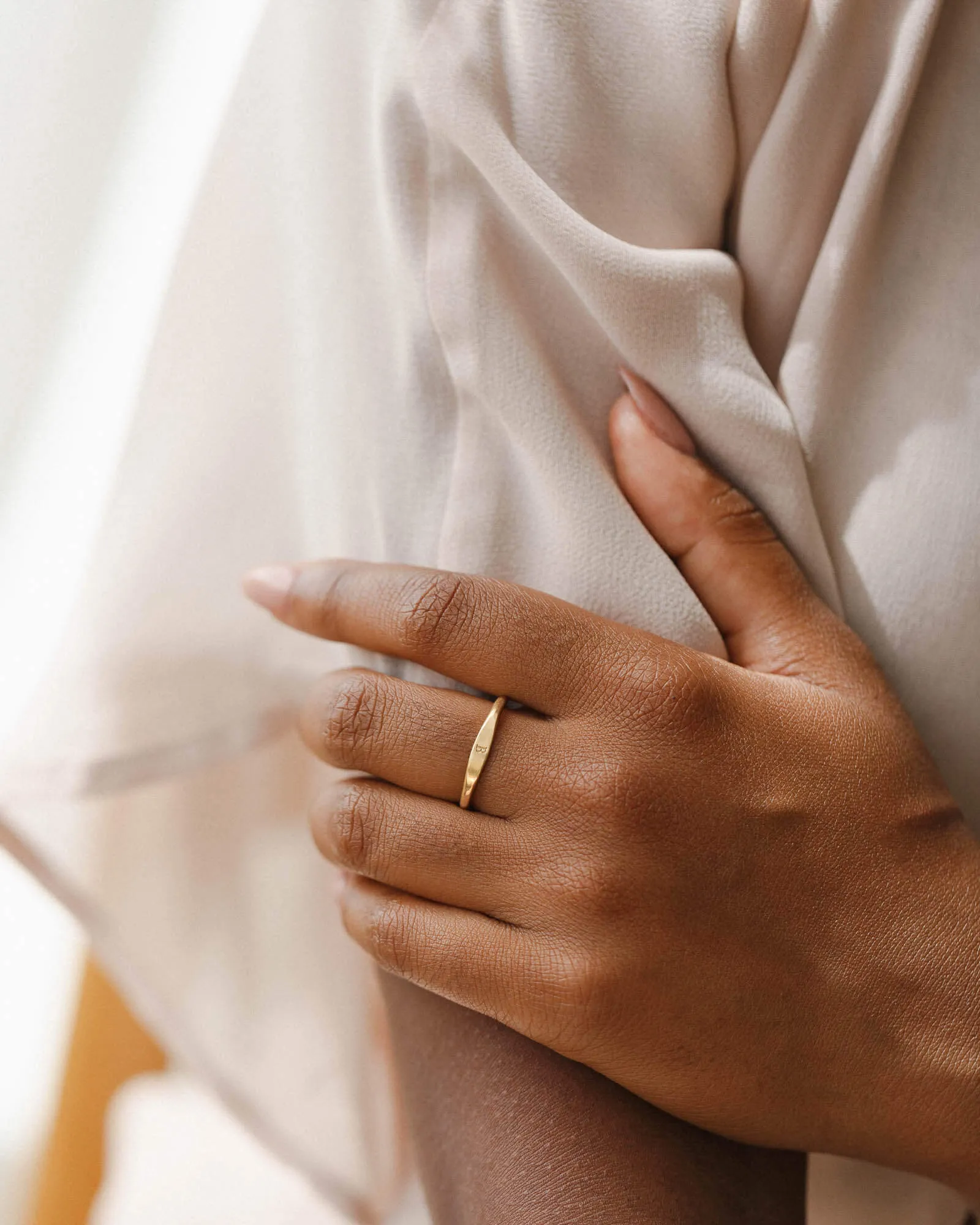 Slim Signet Ring sold by GLDN product image thumbnail 5