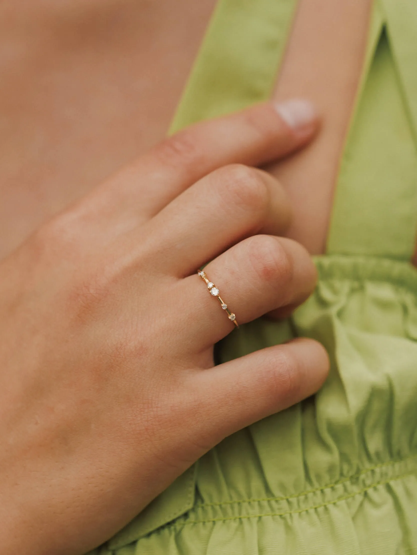 Starscape White Sapphire Ring sold by GLDN product image thumbnail 3