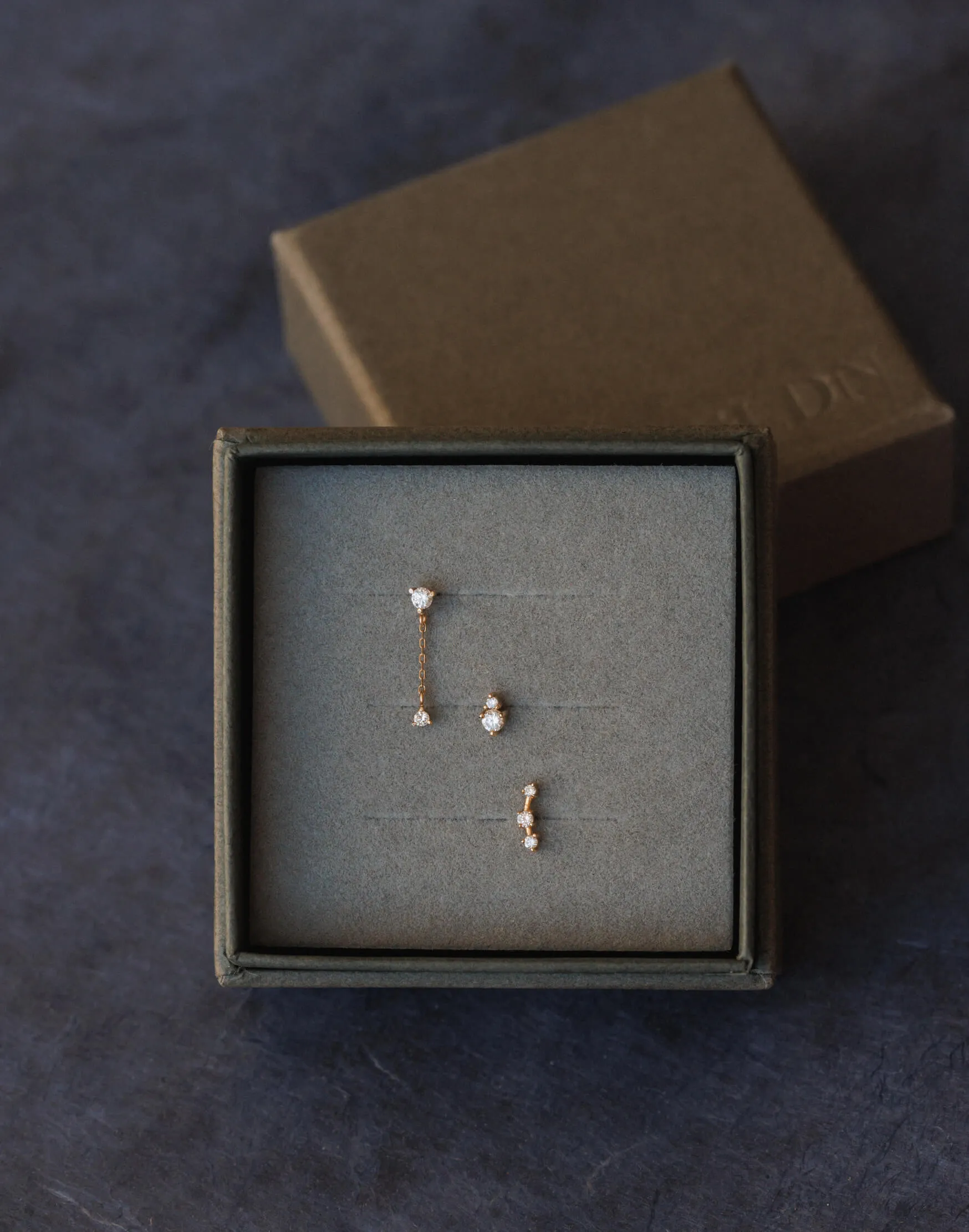 Stargazer Diamond Stud Set sold by GLDN product image thumbnail 5