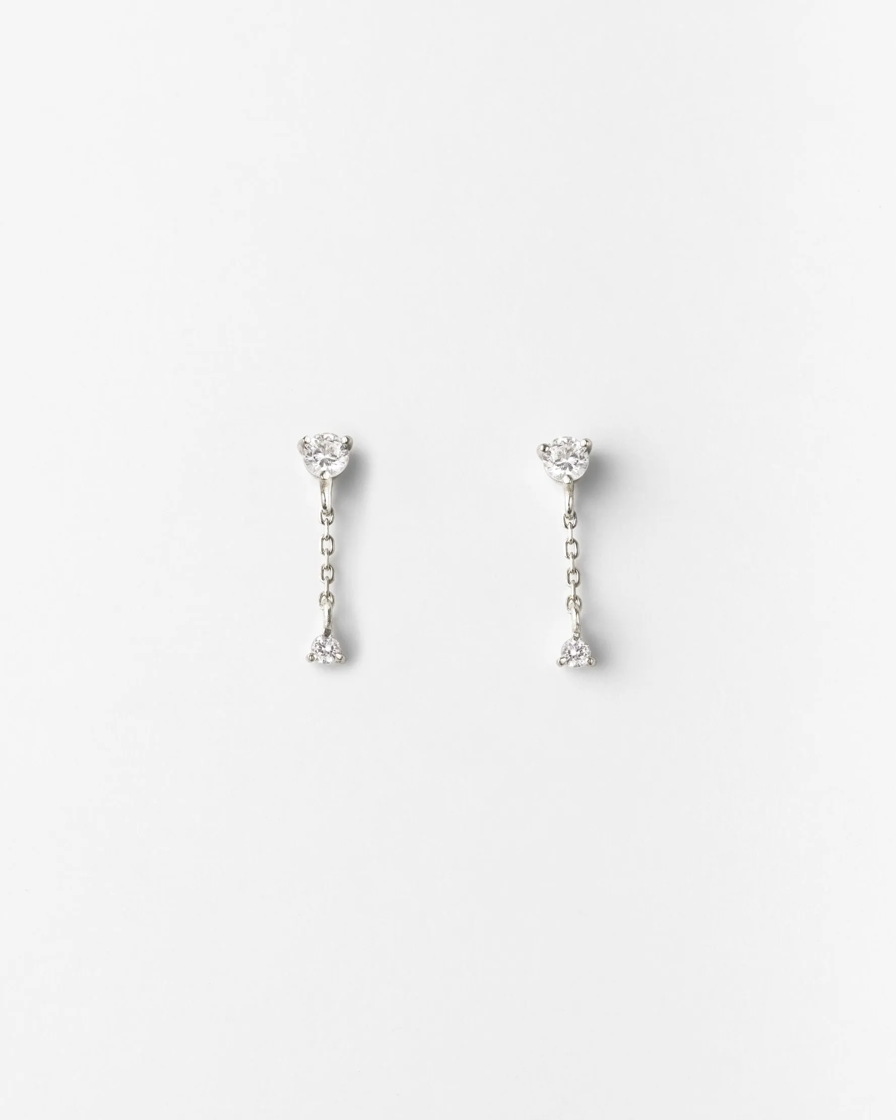 Starfall White Sapphire Earrings sold by GLDN product image thumbnail 2