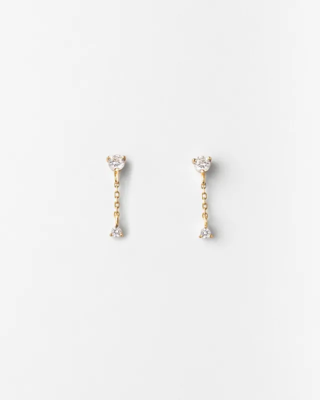 Starfall White Sapphire Earrings sold by GLDN