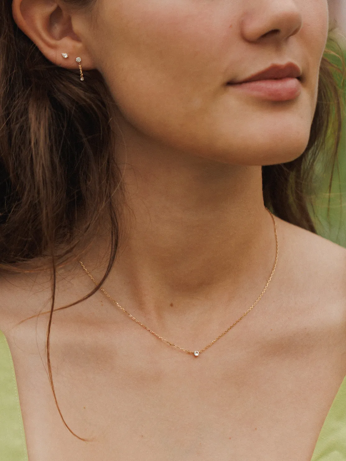 Polaris White Sapphire Necklace sold by GLDN product image thumbnail 3