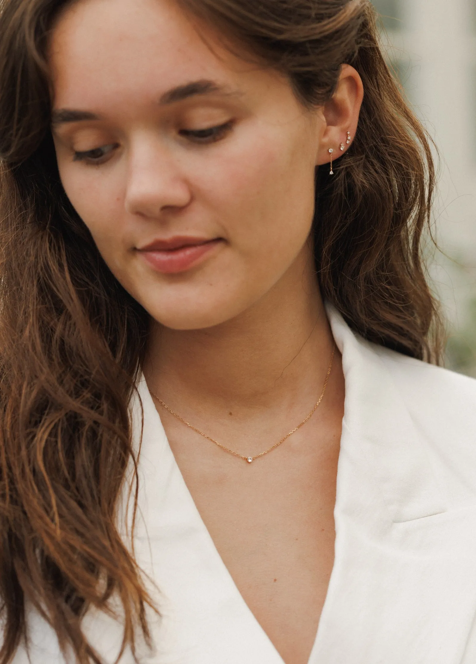 Polaris Diamond Solitaire Necklace sold by GLDN product image thumbnail 5