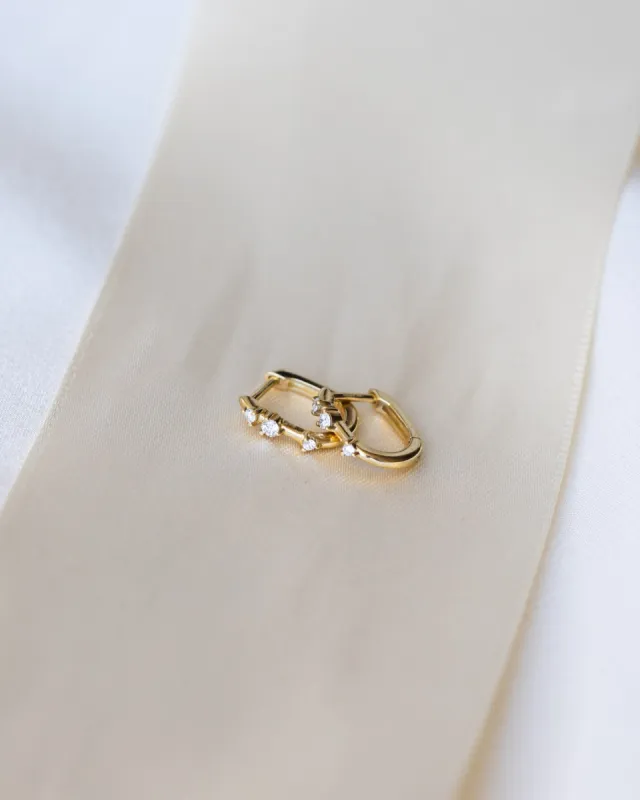 Orion Diamond Hoops sold by GLDN