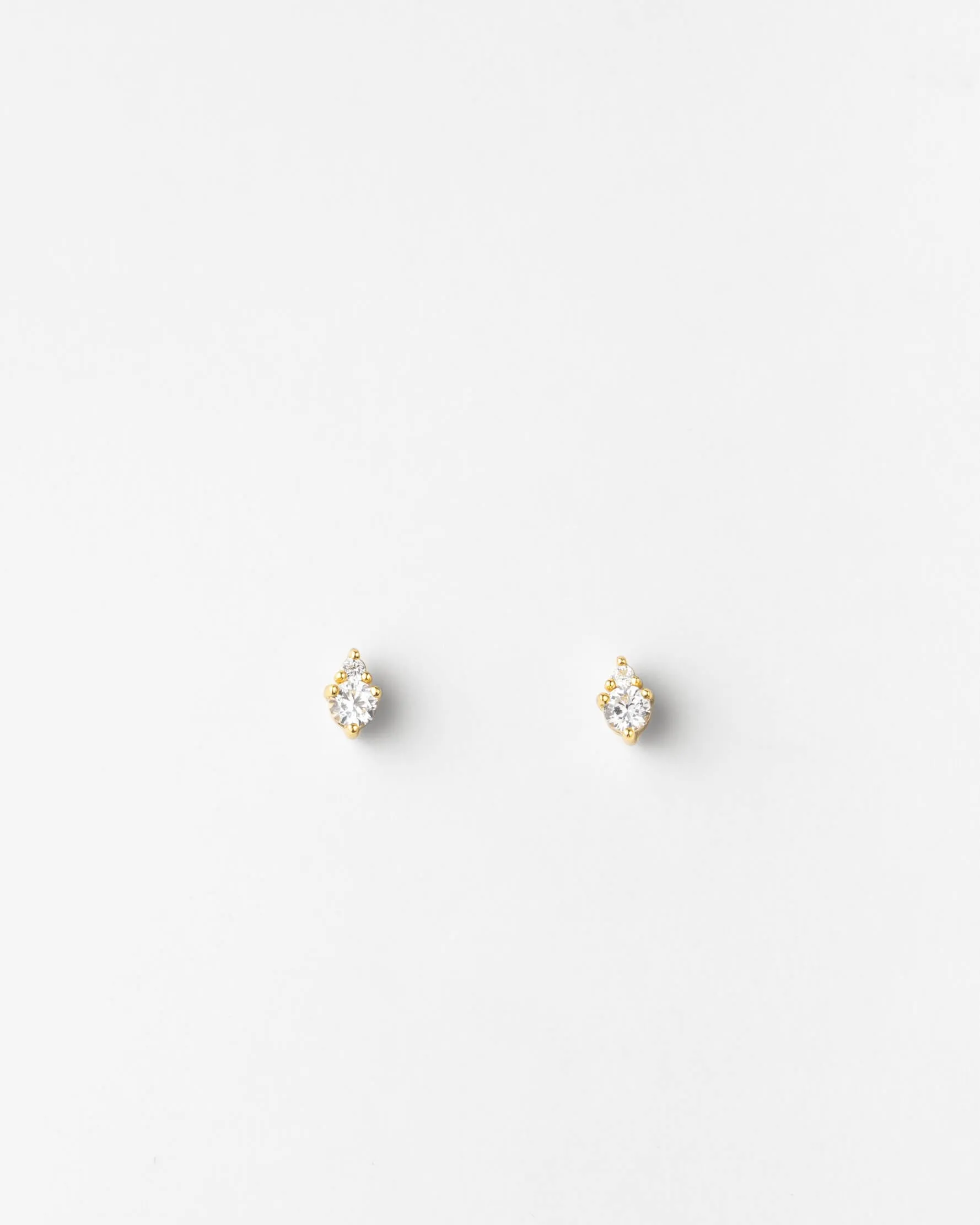 Morningstar White Sapphire Studs sold by GLDN