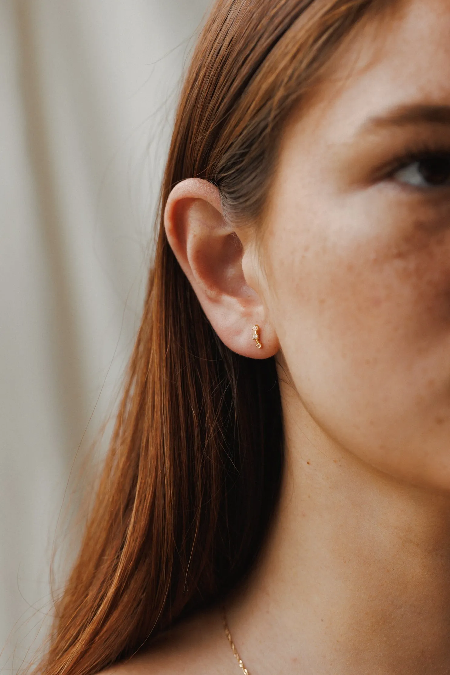 Astra Diamond Bar Studs sold by GLDN product image thumbnail 5