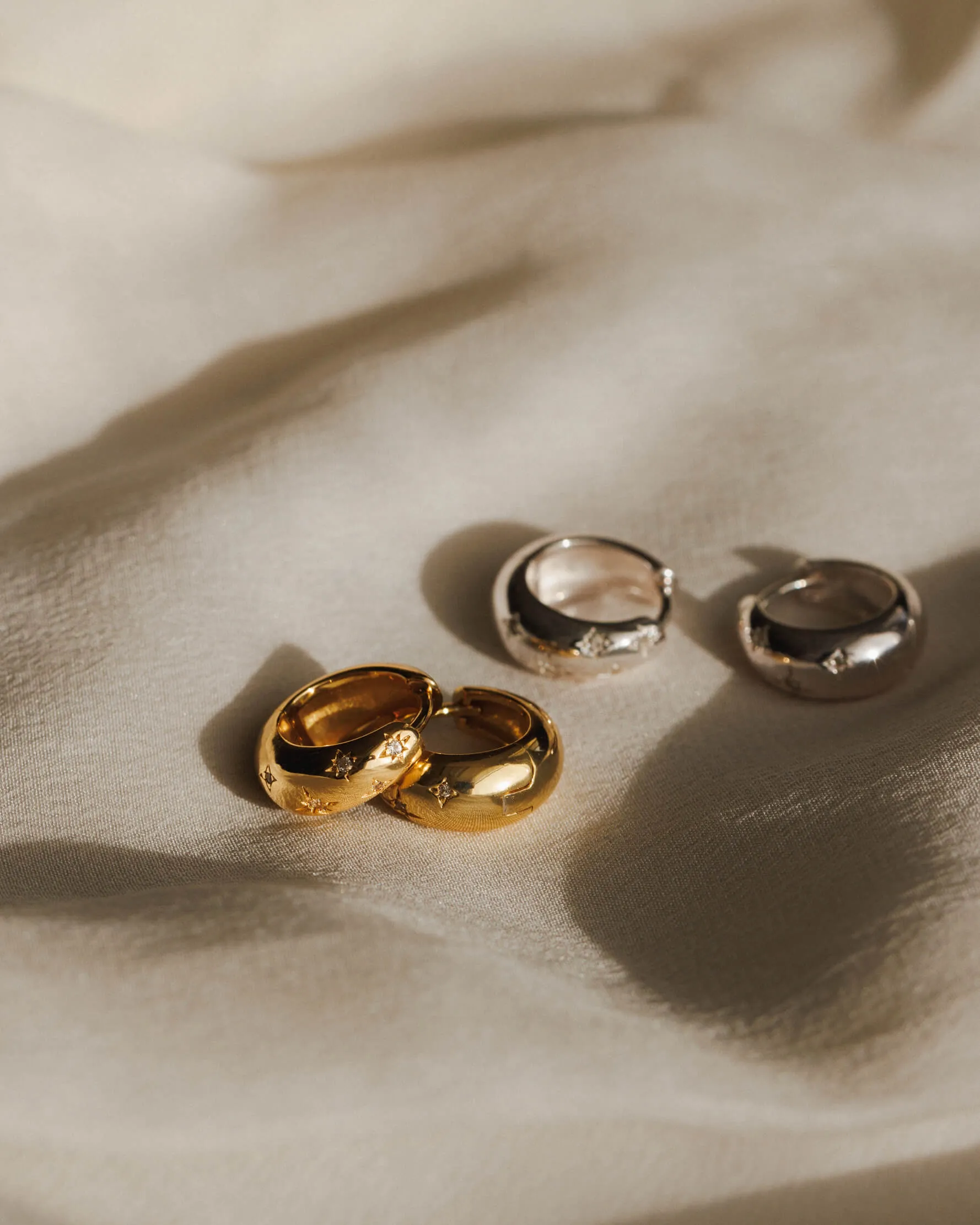 Cosmic Light Hoops sold by GLDN product image thumbnail 4