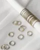 Silver Aura Birthstone Stacking Ring sold by GLDN
