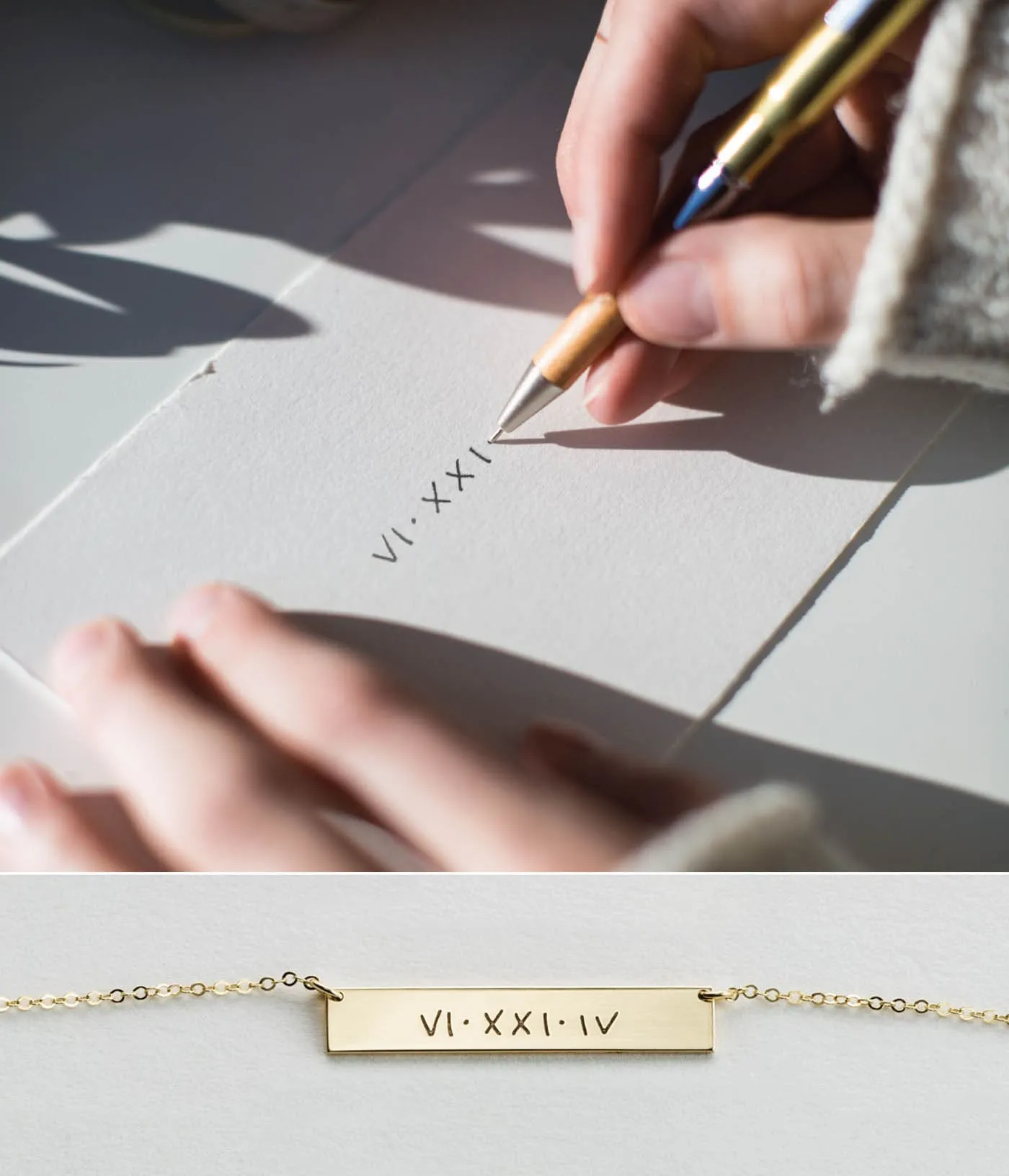 Handwriting Necklace sold by GLDN product image thumbnail 3