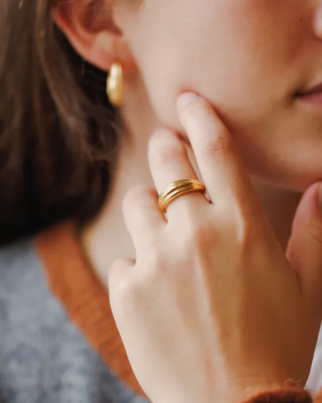 Fluted Dome Ring sold by GLDN