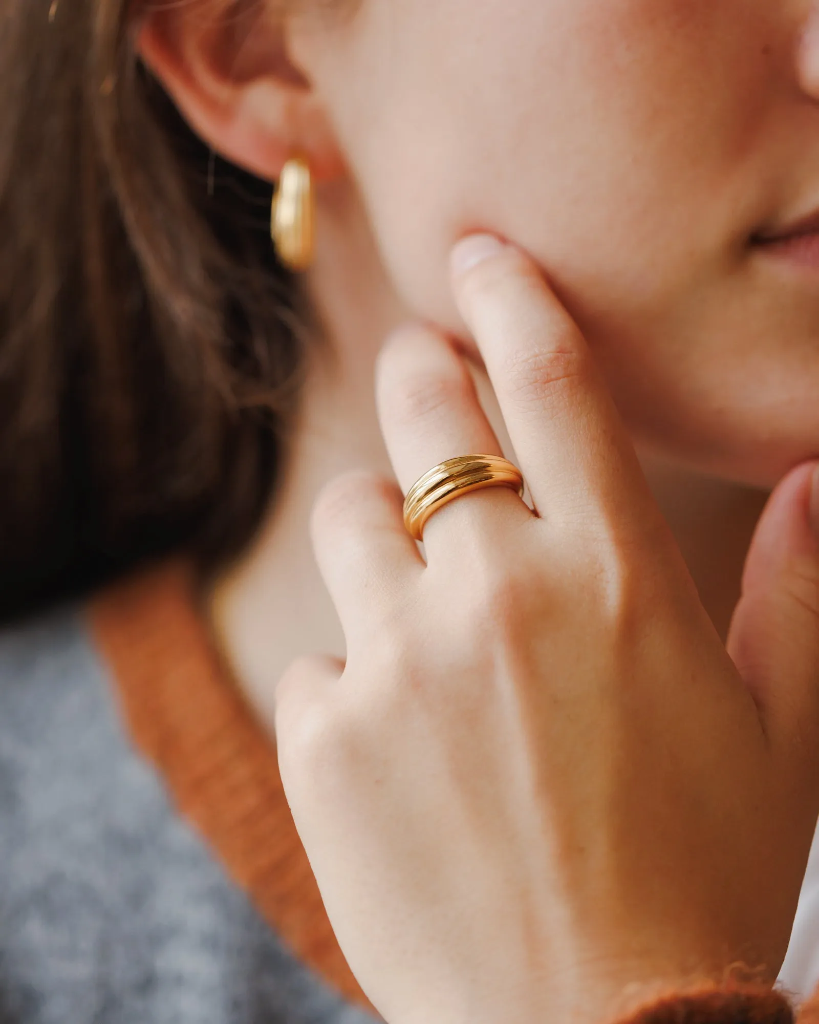 Fluted Dome Ring sold by GLDN