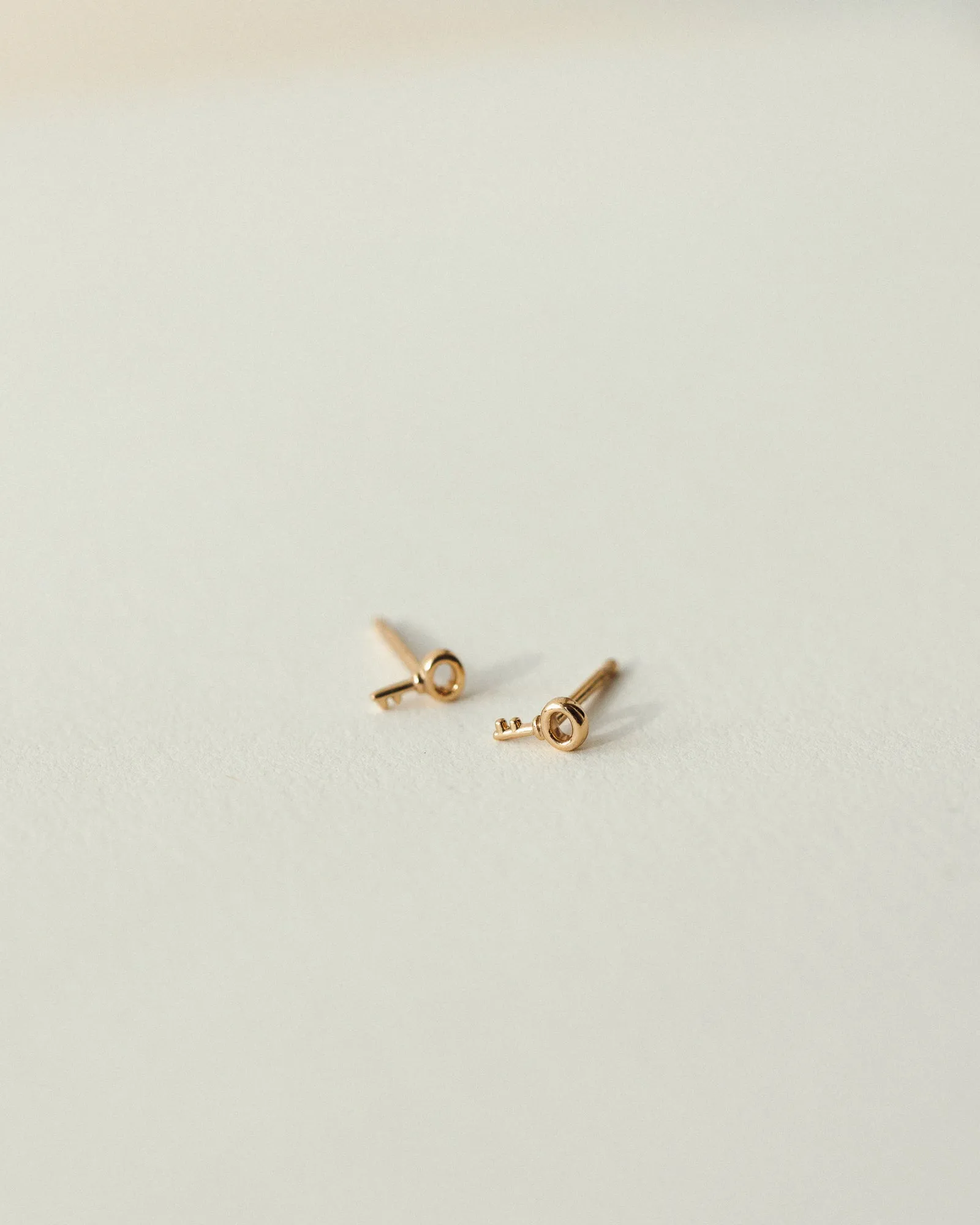 Solid Gold Skeleton Key Studs sold by GLDN product image thumbnail 3