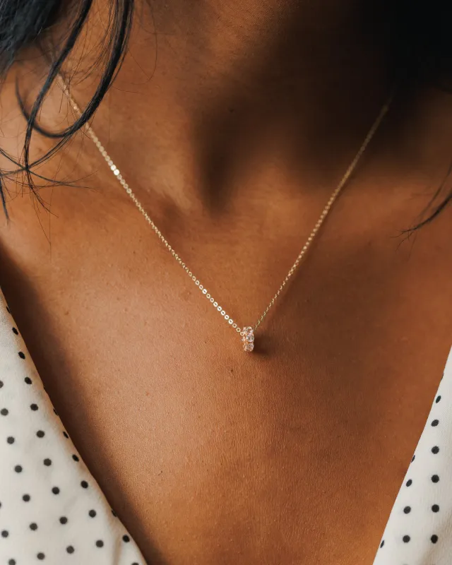 Solid Gold Aura Birthstone Bead Necklace sold by GLDN