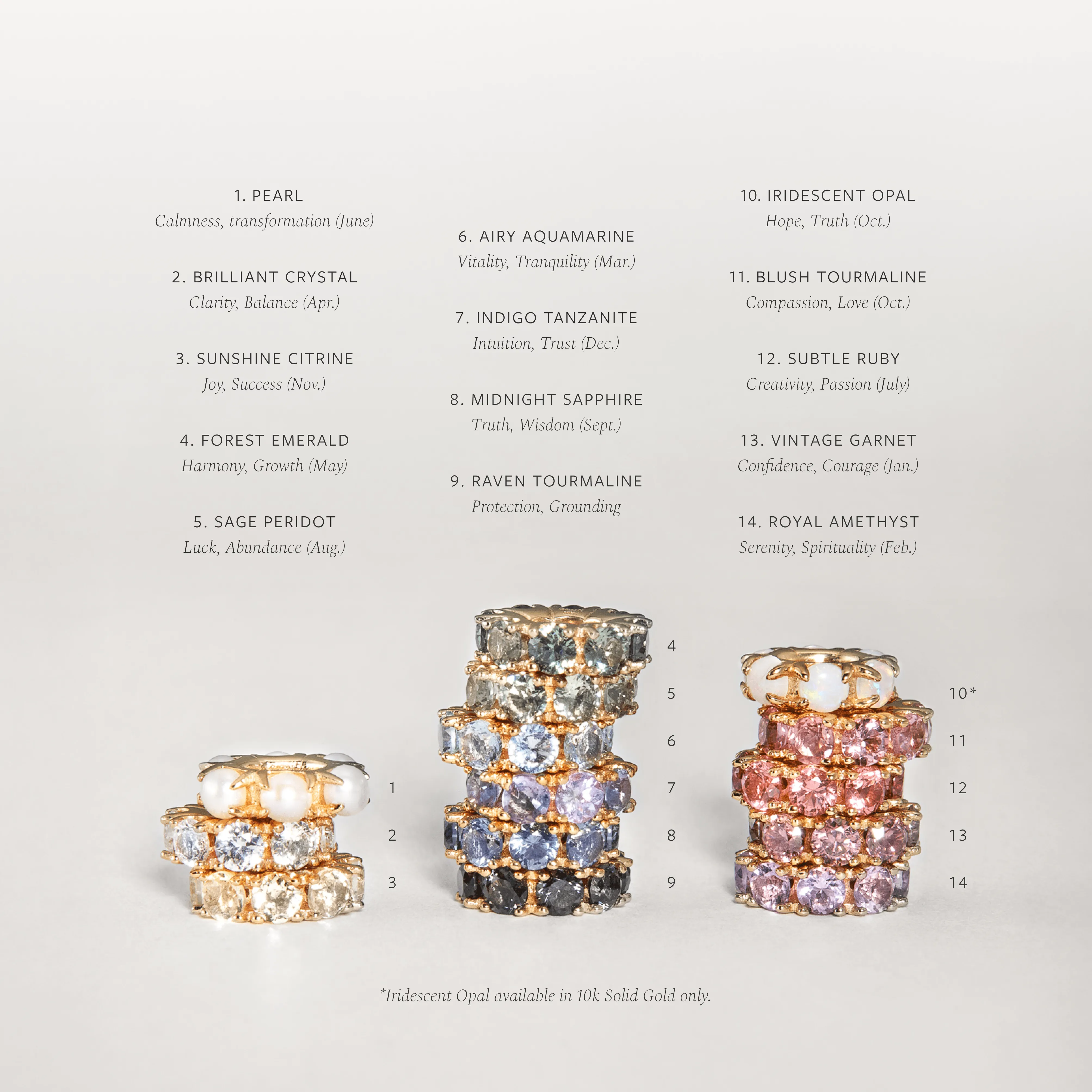 Extra Aura Birthstone Bead sold by GLDN product image thumbnail 5