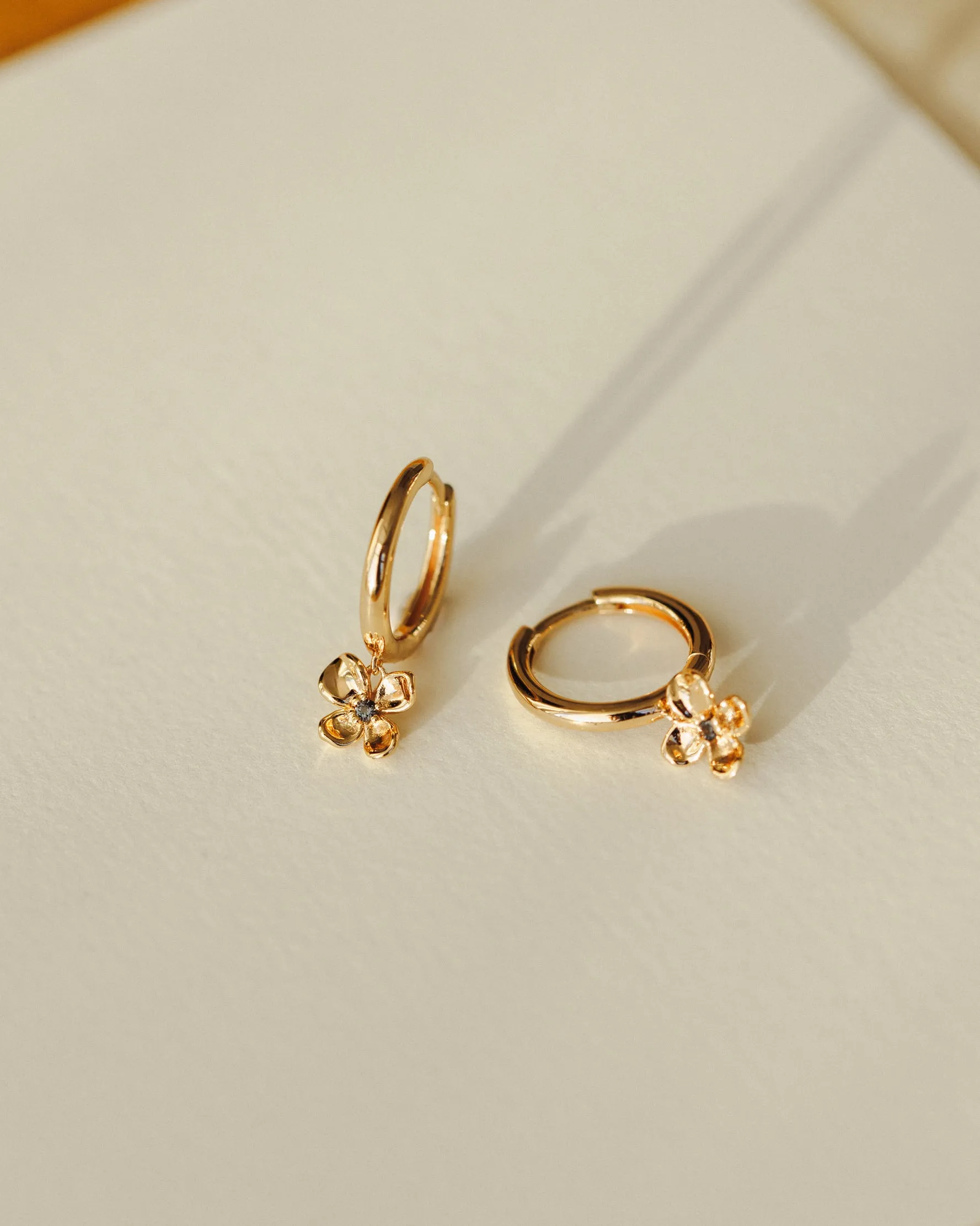 Midnight Blossom Charm Hoops sold by GLDN product image thumbnail 4