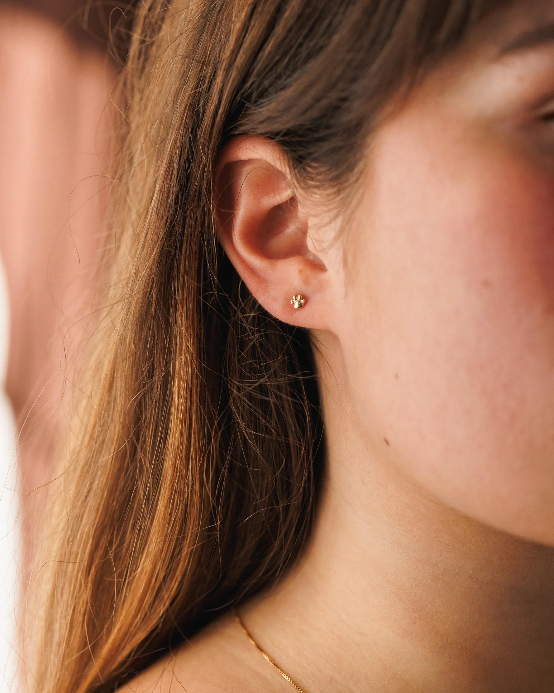 Paw Print Studs sold by GLDN product image thumbnail 3