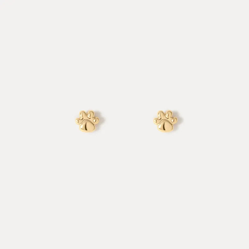 Paw Print Studs sold by GLDN