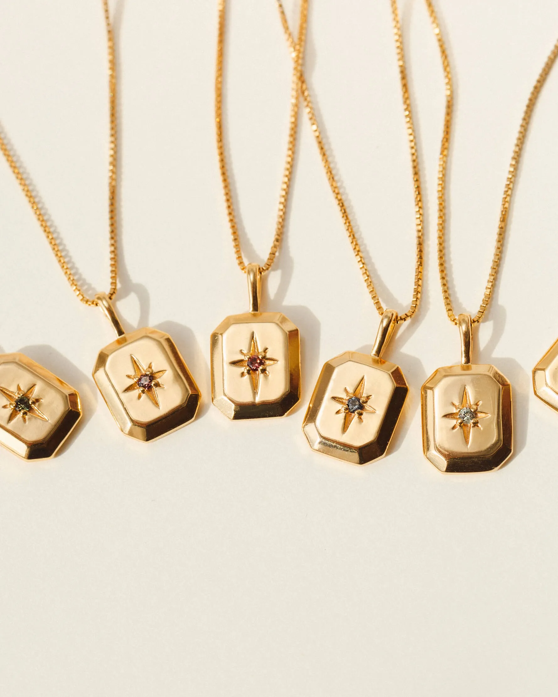 Solid Gold Starlight Birthstone Necklace sold by GLDN product image thumbnail 3