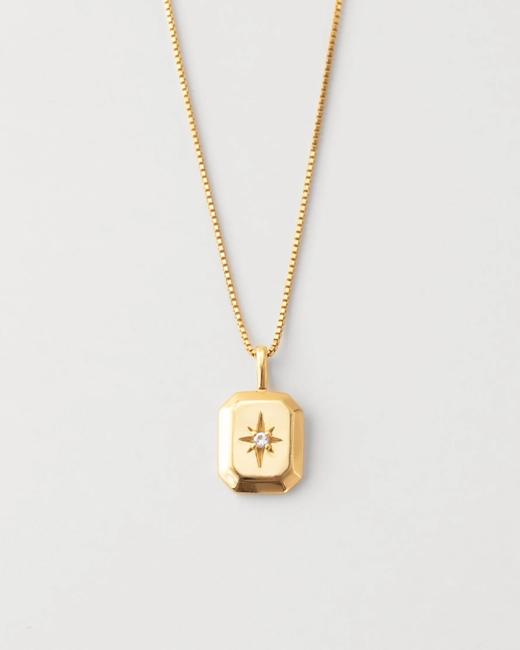 Solid Gold Starlight Birthstone Necklace sold by GLDN product image thumbnail 2