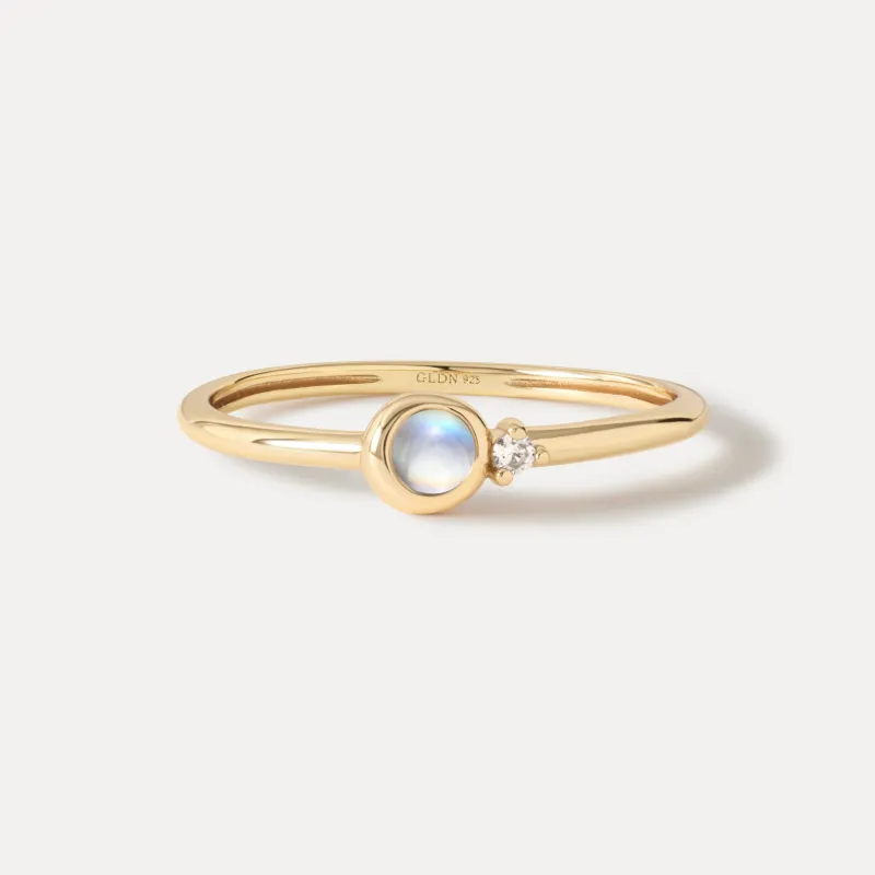 Solid Gold Moonstruck Ring sold by GLDN