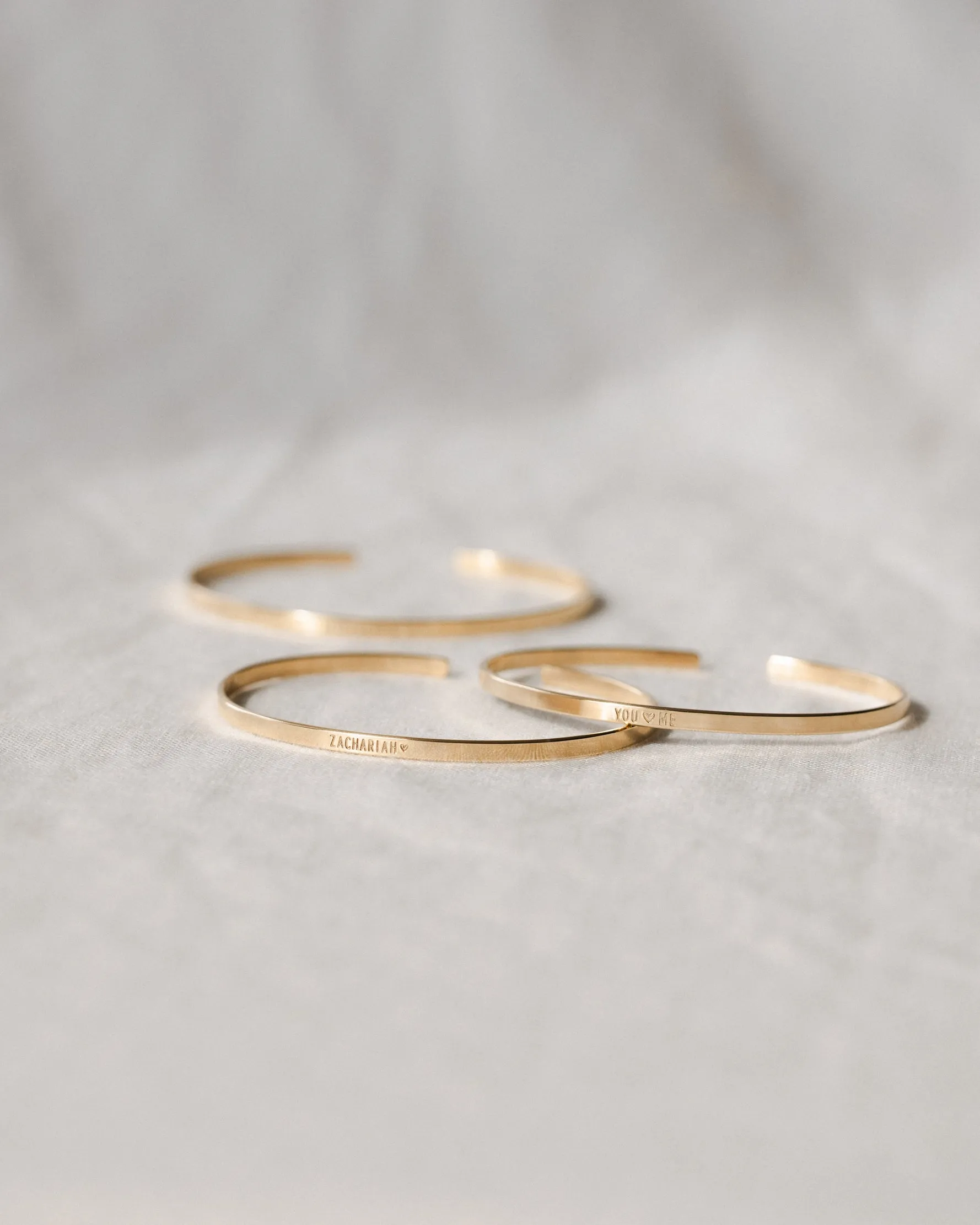 Solid Gold Novel Cuff Bracelet sold by GLDN product image thumbnail 3