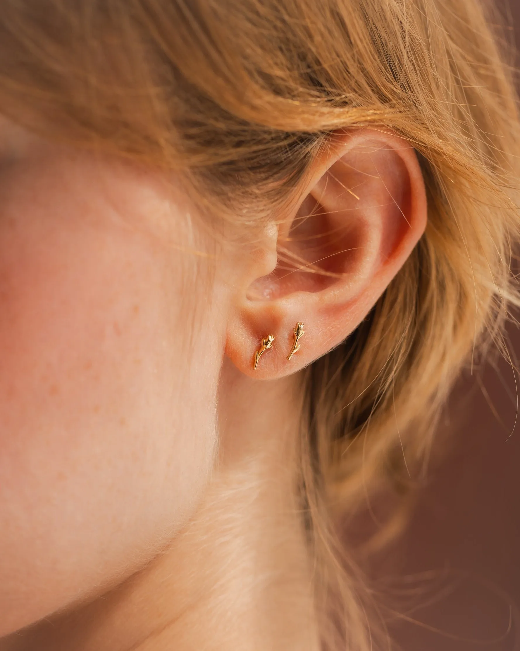 Rosebud Studs sold by GLDN product image thumbnail 2