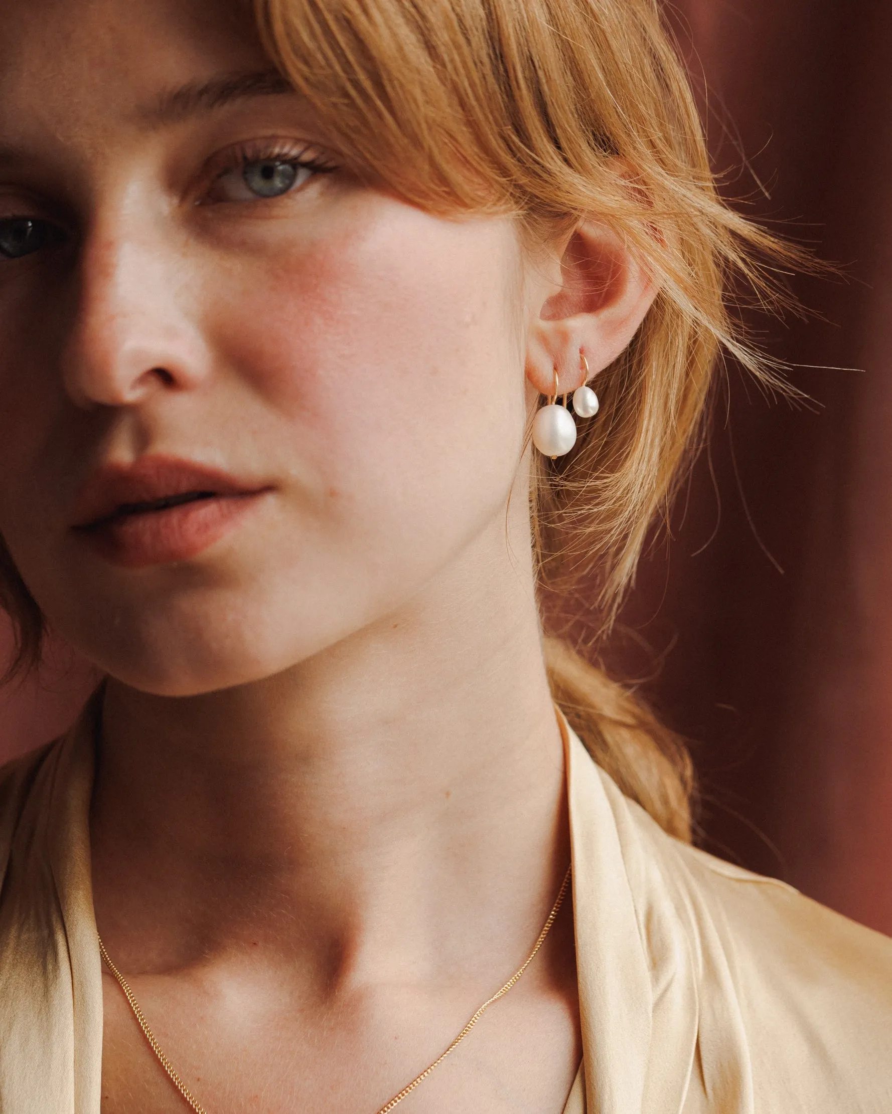 Pearl Bubble Earrings sold by GLDN product image thumbnail 5